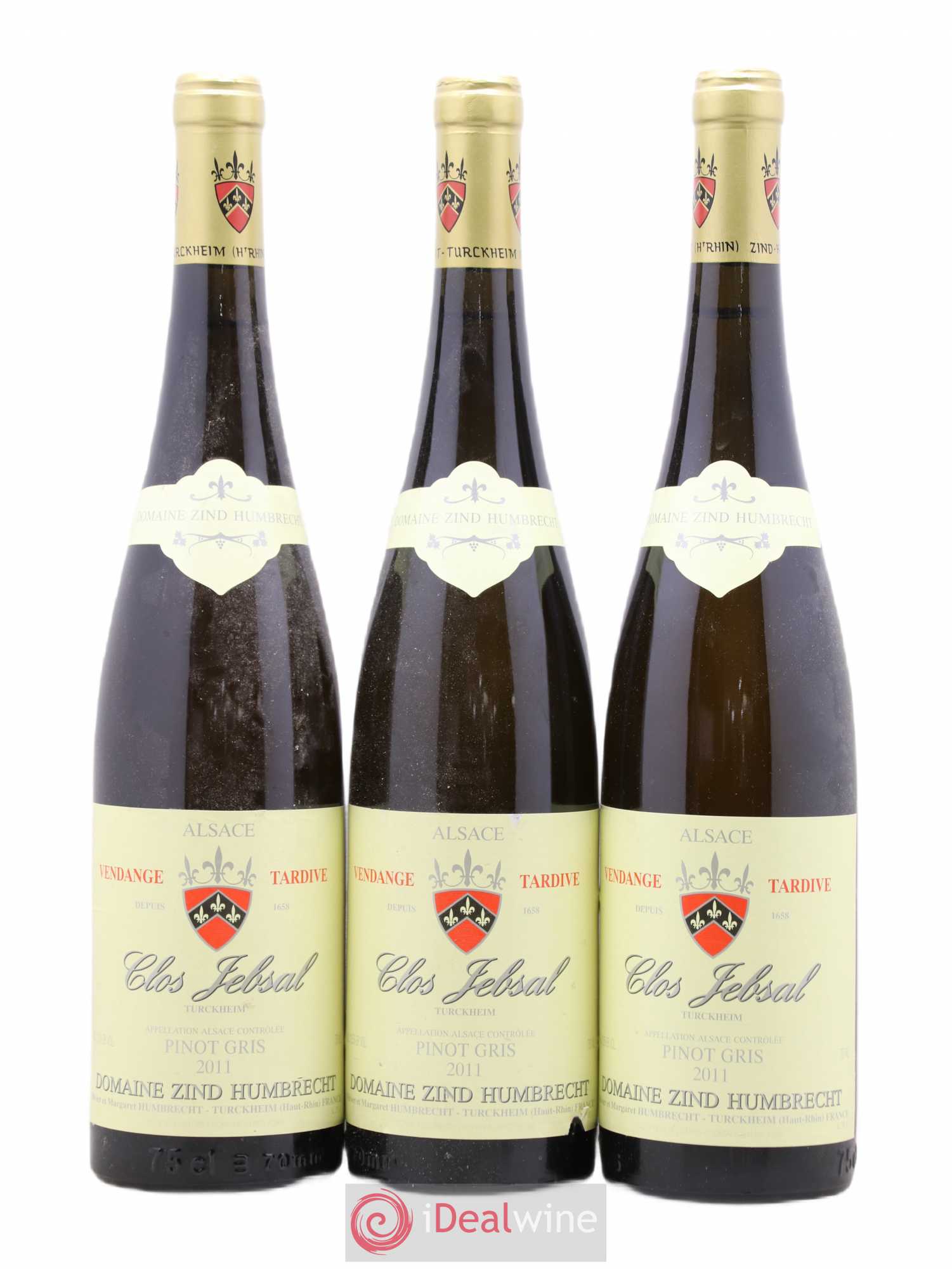 Alsace Pinot Gris Clos Jebsal Vendanges Tardives Zind-Humbrecht (Domaine) 2011 - Lotto di 3 bottiglie - 0