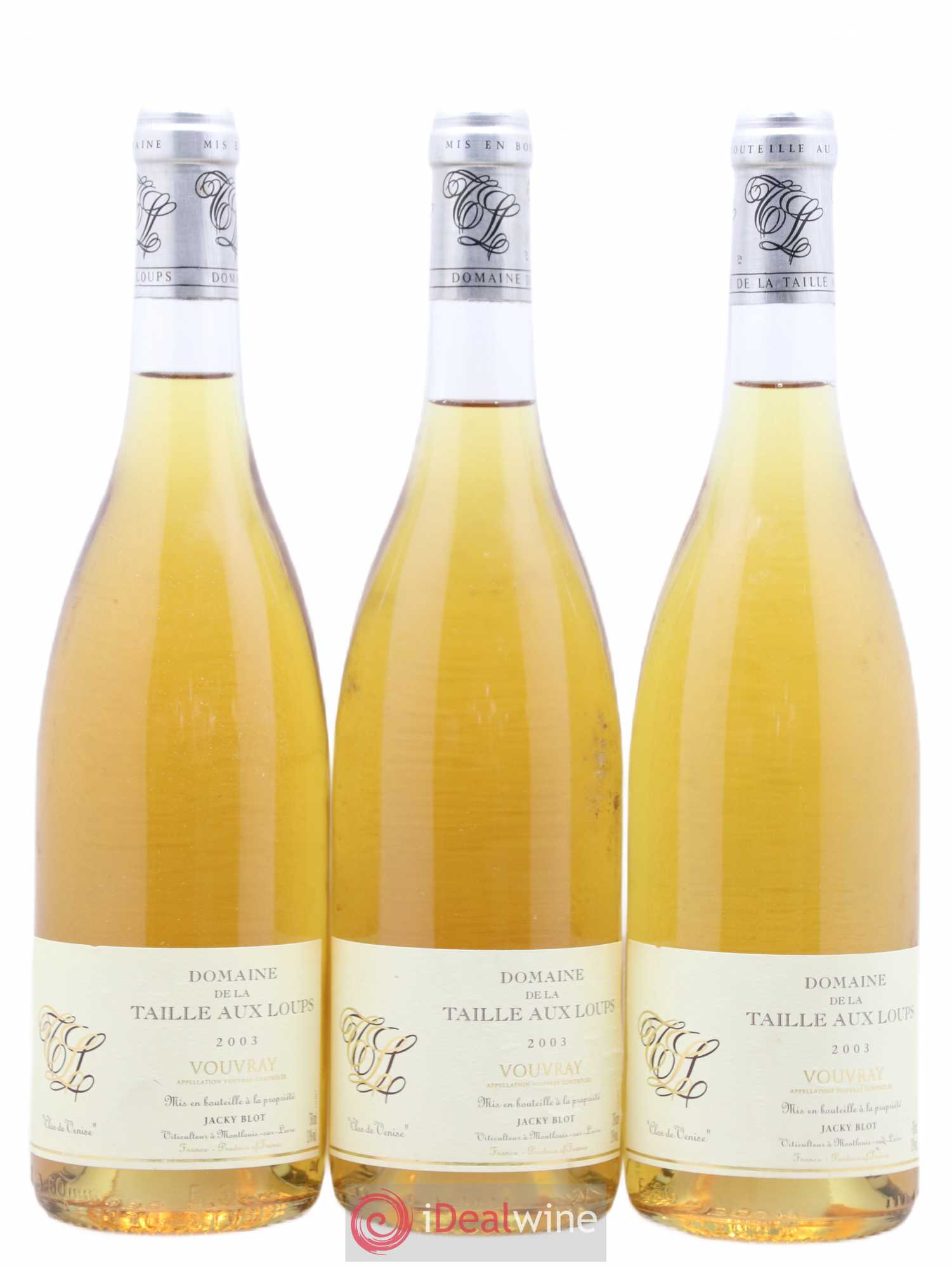 Vouvray Clos de Venise La Taille aux Loups 2003 - Lotto di 3 bottiglie - 0