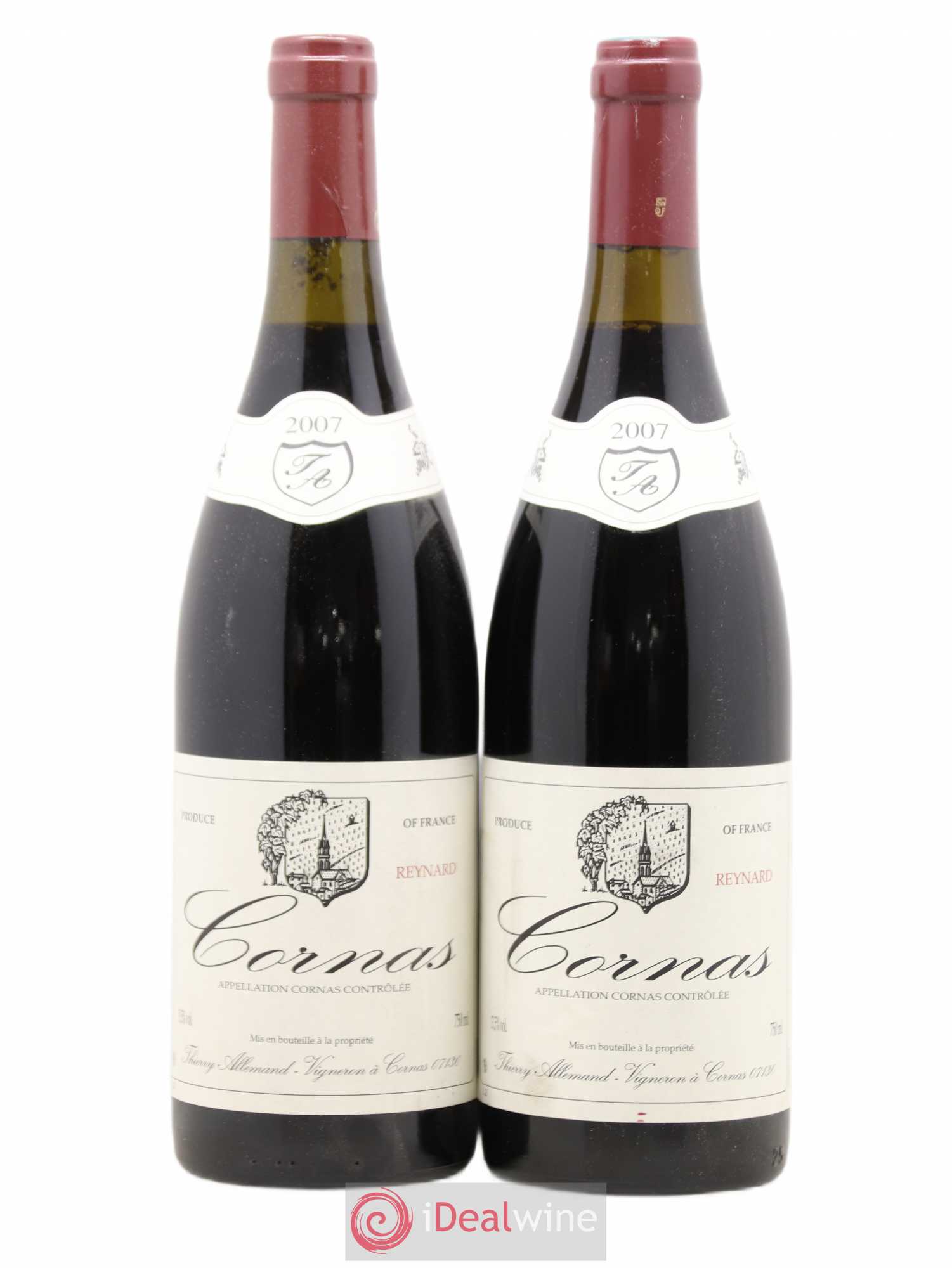 Cornas Reynard Thierry Allemand 2007 - Lot de 2 bouteilles - 0