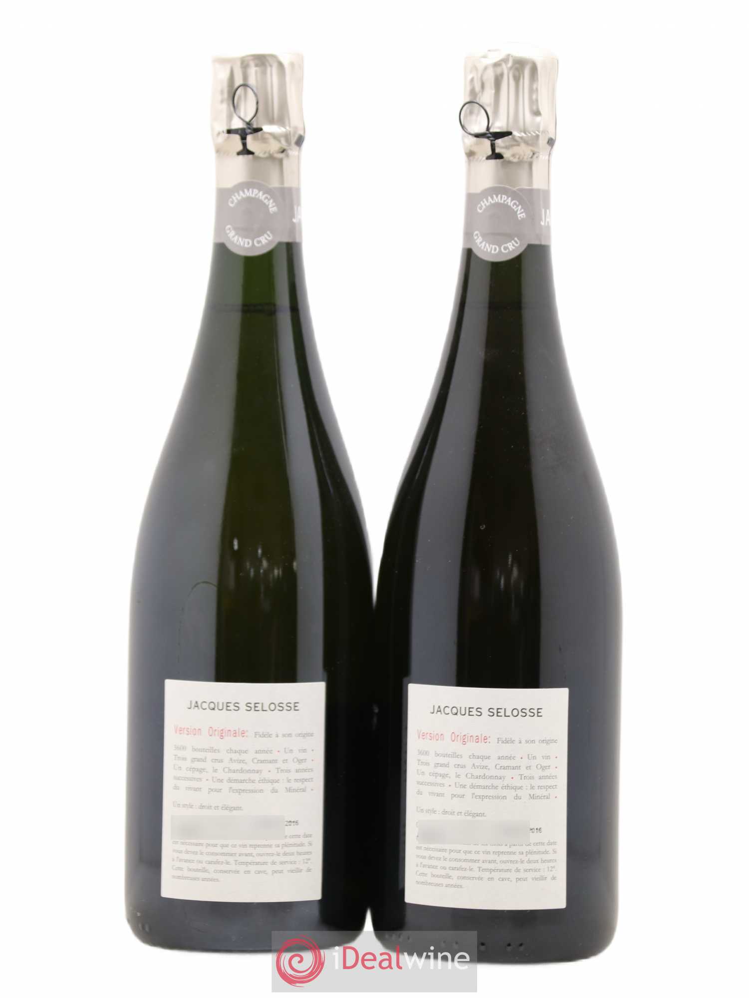 Version Originale Jacques Selosse - Lot de 2 bouteilles - 1