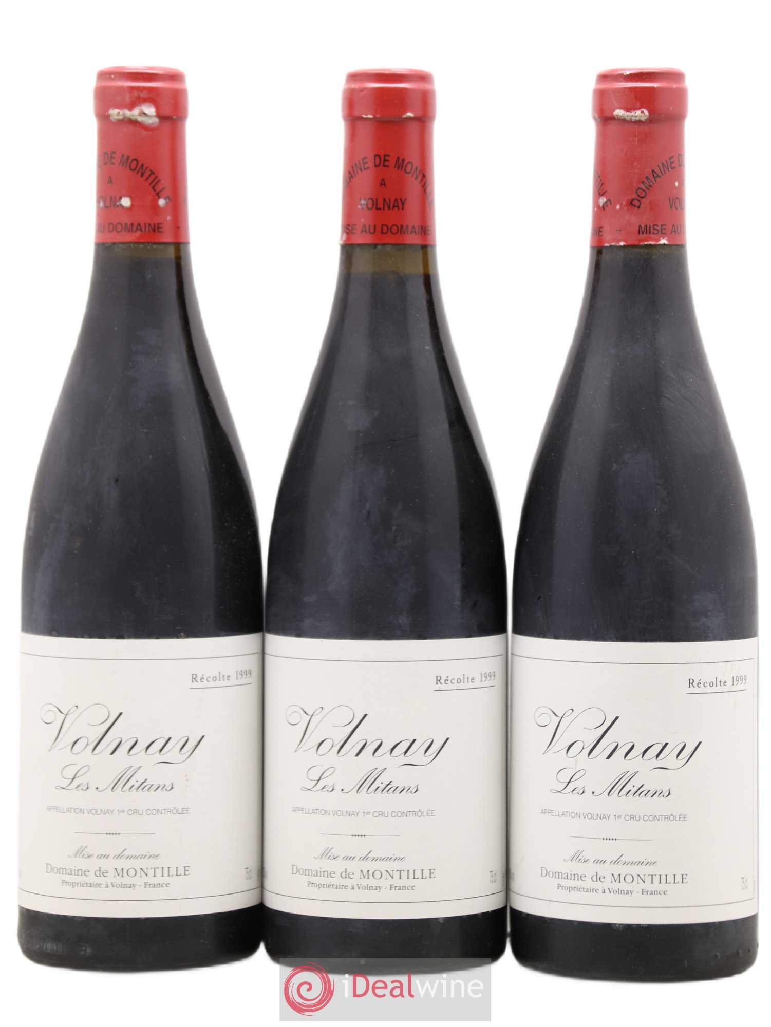 Volnay 1er Cru Les Mitans De Montille (Domaine) 1999 - Lot de 3 bouteilles - 0
