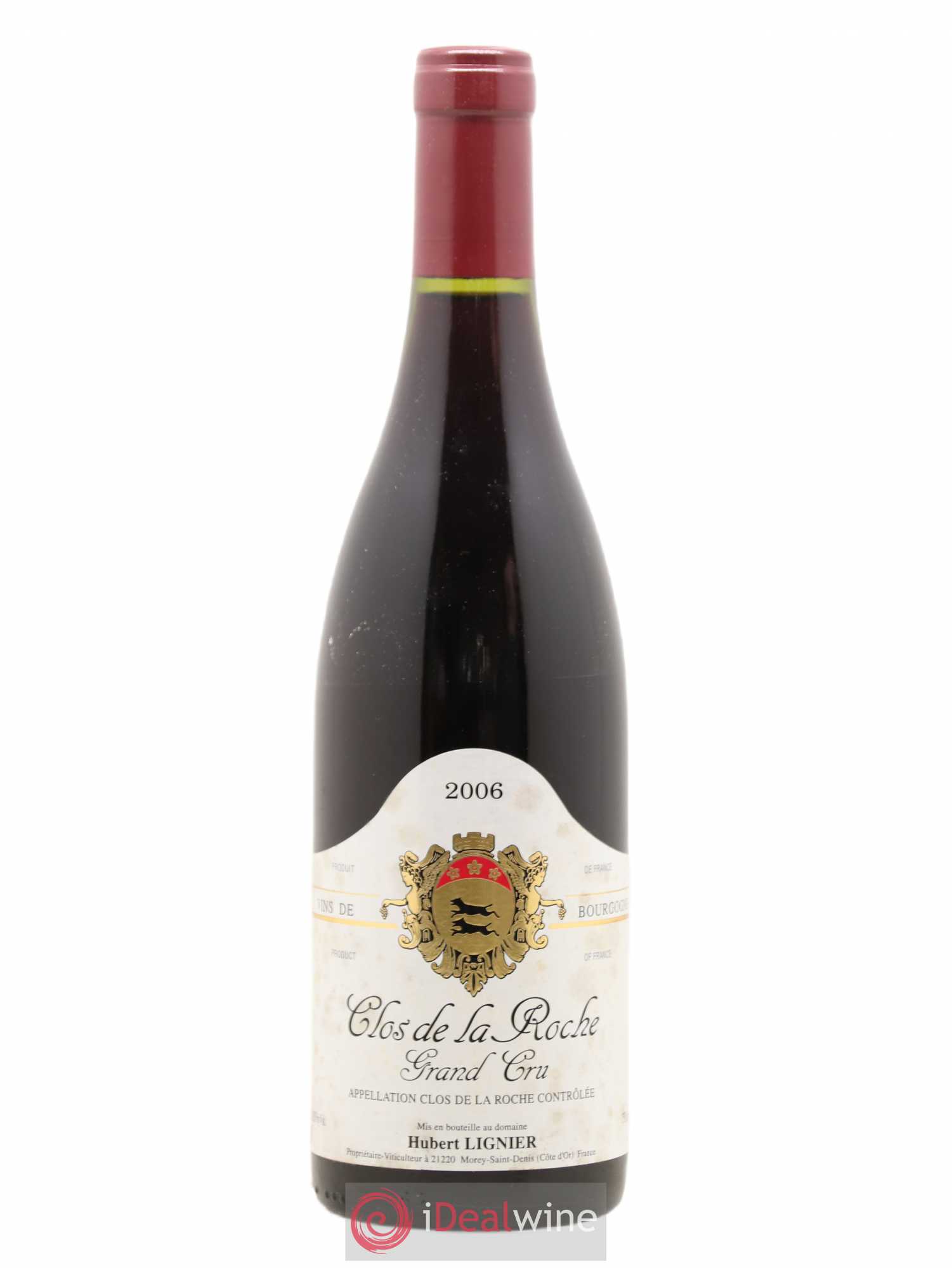 Clos de la Roche Grand Cru Hubert Lignier (Domaine) 2006 - Lot de 1 bouteille - 0