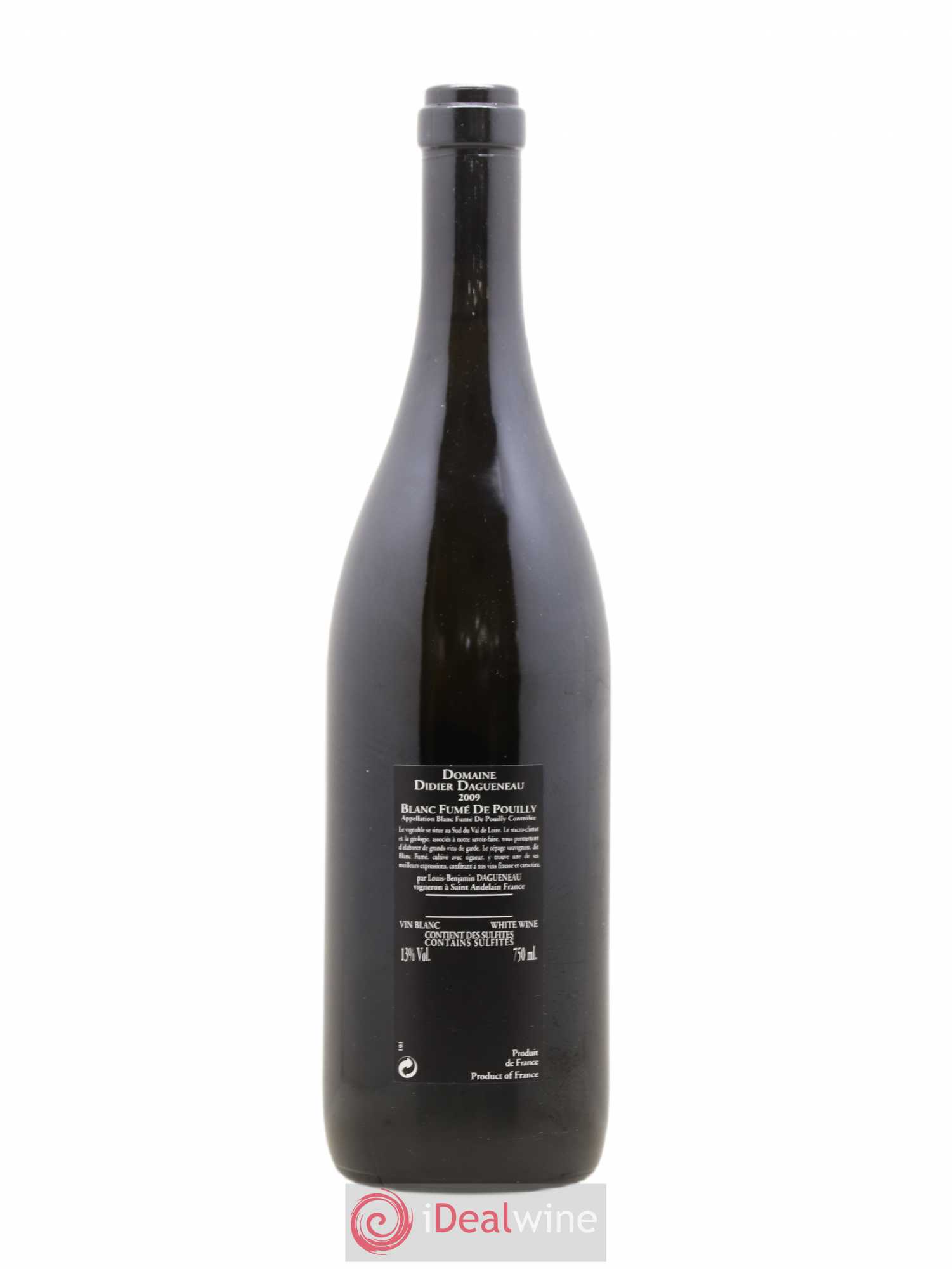 Vin de France (anciennement Pouilly-Fumé) Silex Dagueneau (Domaine Didier - Louis-Benjamin) 2009 - Lot de 1 bouteille - 1