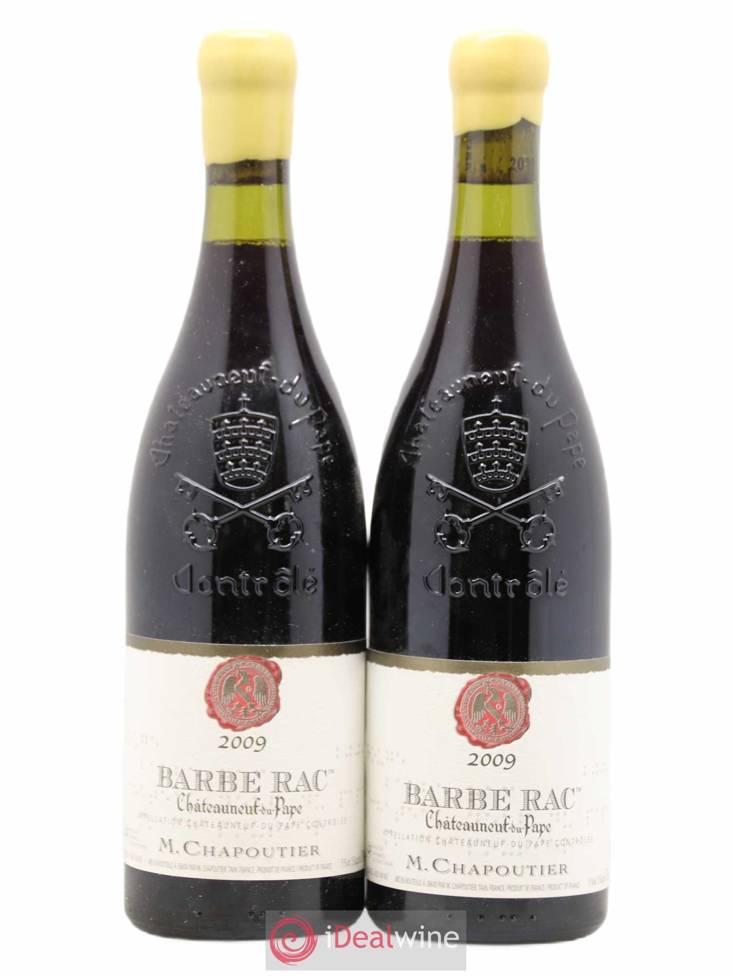 Châteauneuf-du-Pape Barbe Rac Chapoutier 2009 - Lot de 2 bouteilles - 0