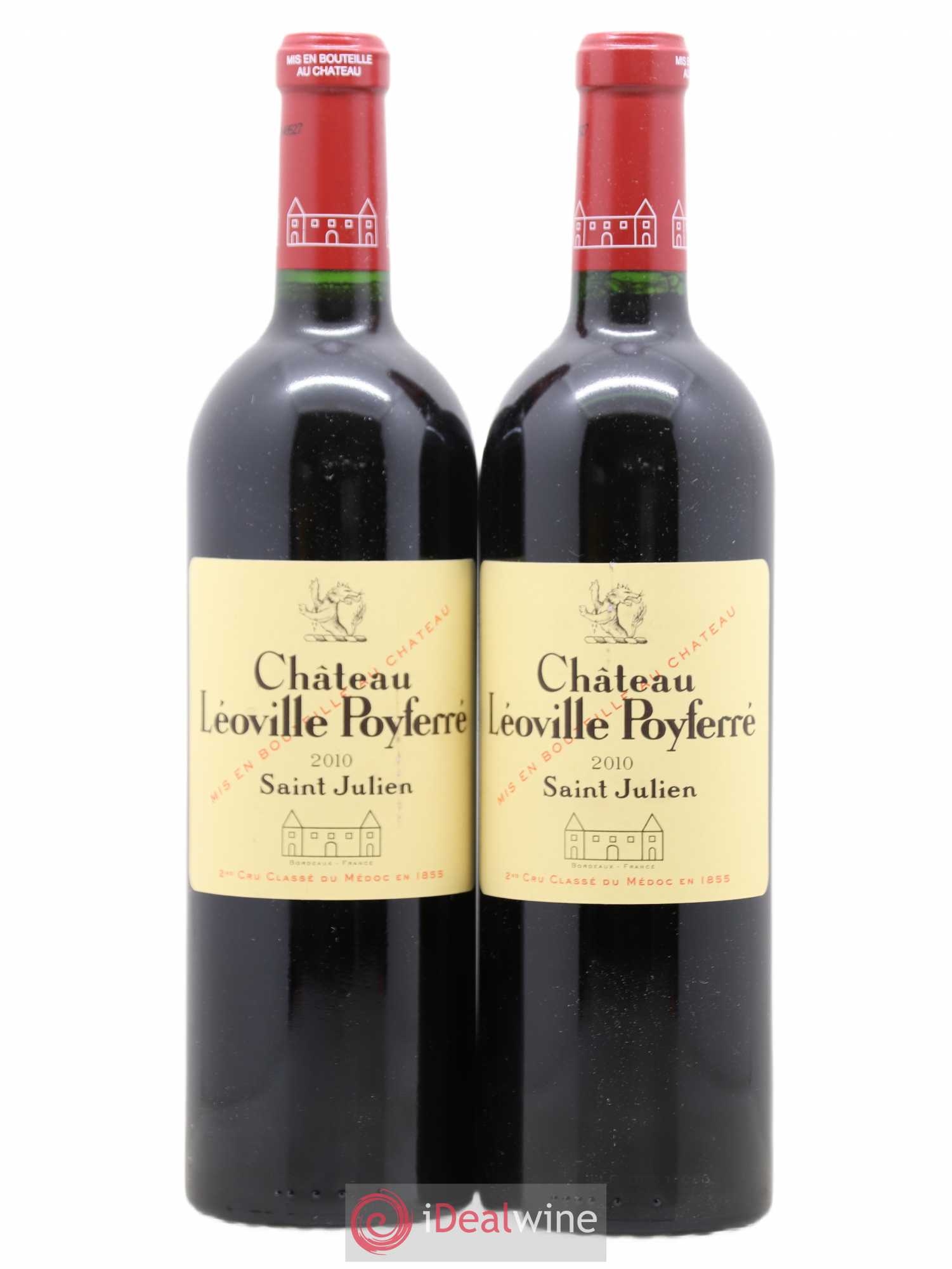 Château Léoville Poyferré 2ème Grand Cru Classé 2010 - Lot de 2 bouteilles - 0