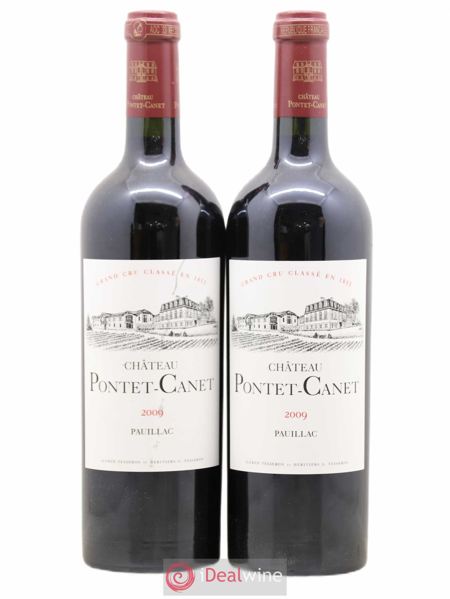 Château Pontet Canet 5ème Grand Cru Classé 2009 - Lot de 2 bouteilles - 0