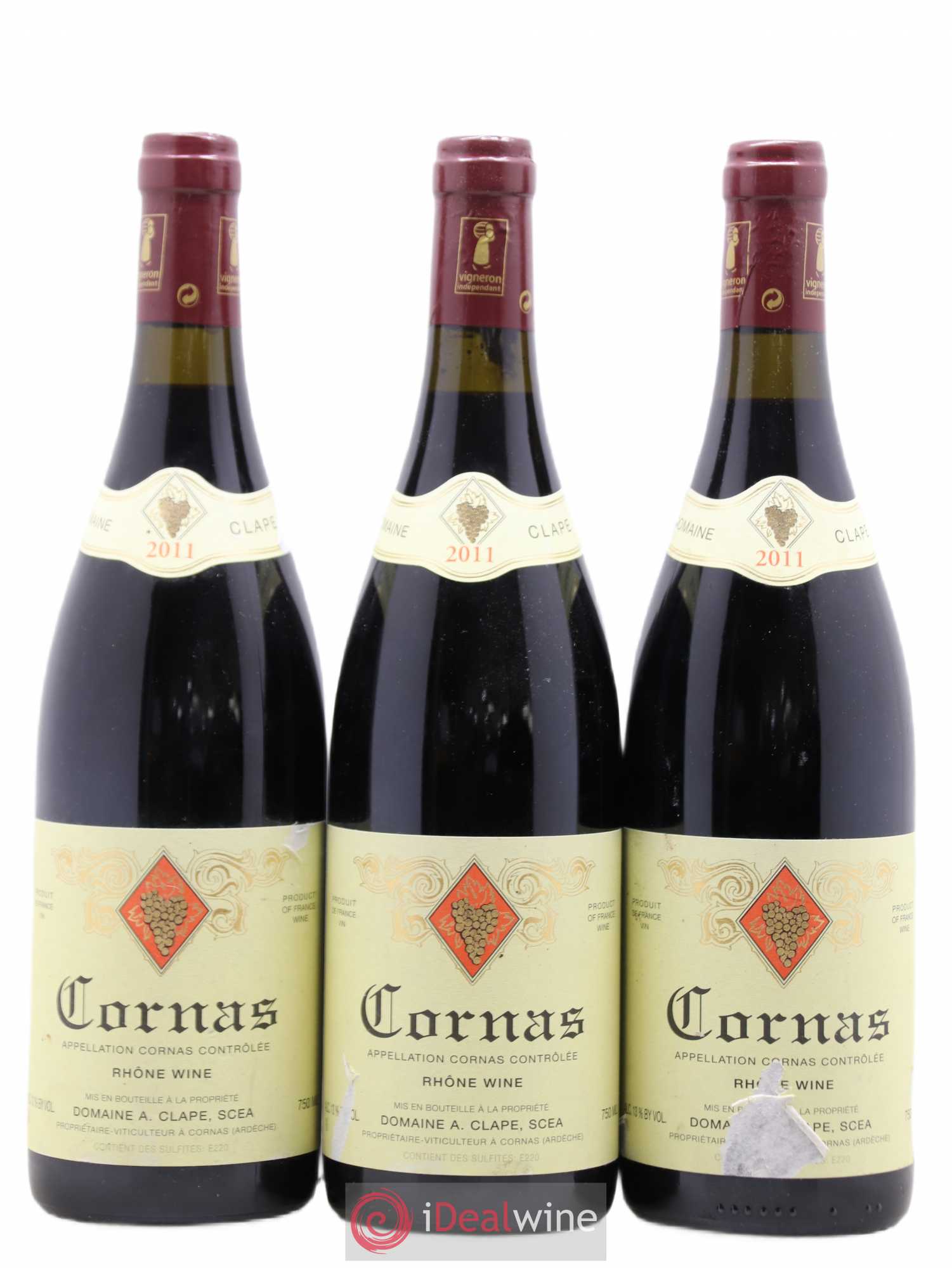 Cornas Auguste Clape 2011 - Lot de 3 bouteilles - 0
