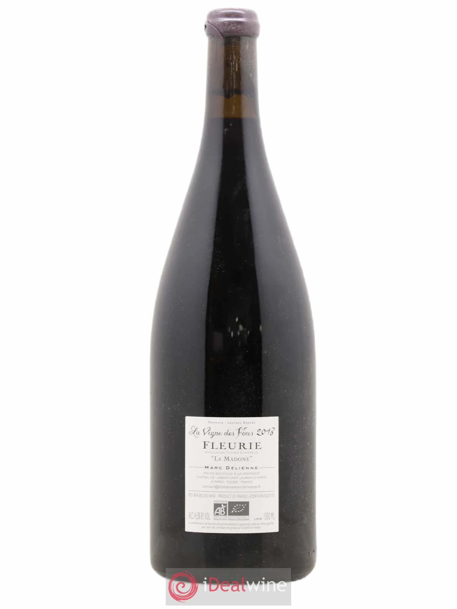 Fleurie La Vigne des Fous Marc Delienne 2018 - Lot de 1 magnum - 1