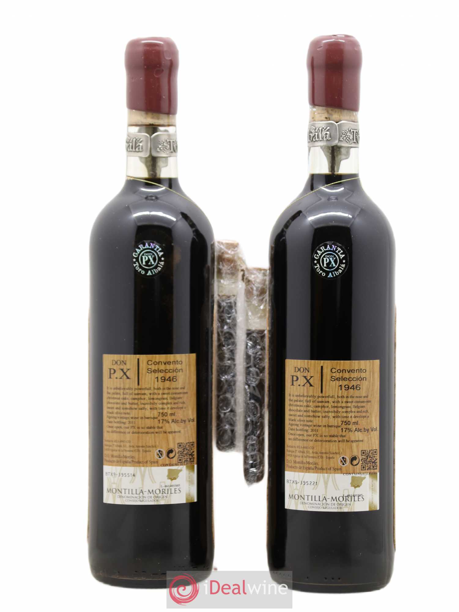 Montilla Moriles Sherry Toro Albala Pedro Ximenes 1946 - Posten von 2 Flaschen - 2