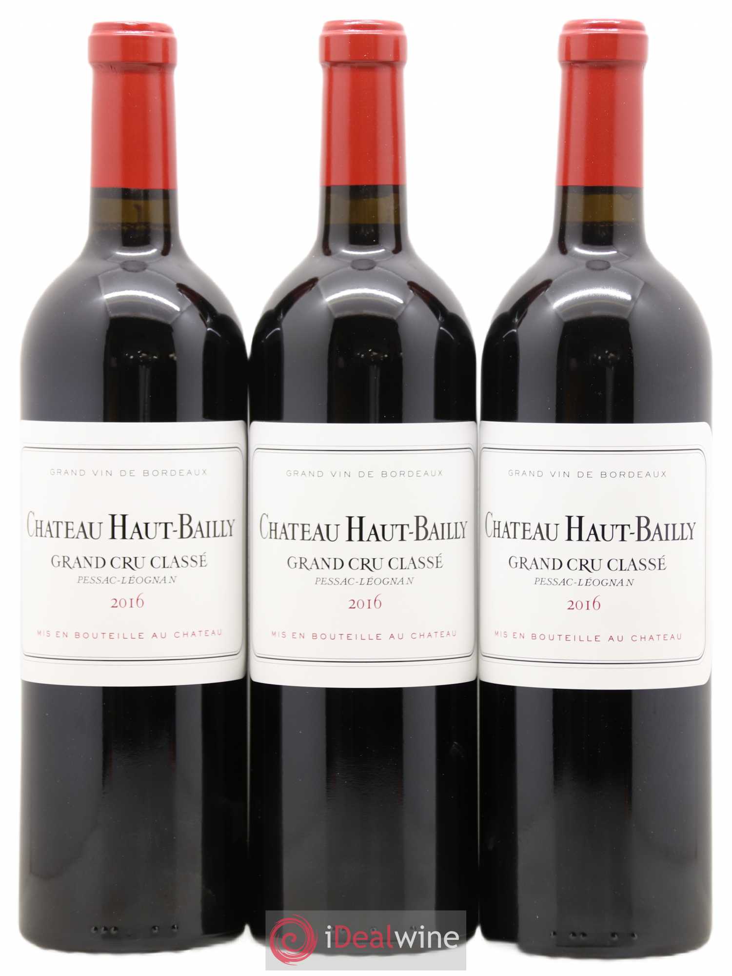 Château Haut-Bailly Cru Classé de Graves 2016 - Lot de 3 bouteilles - 0