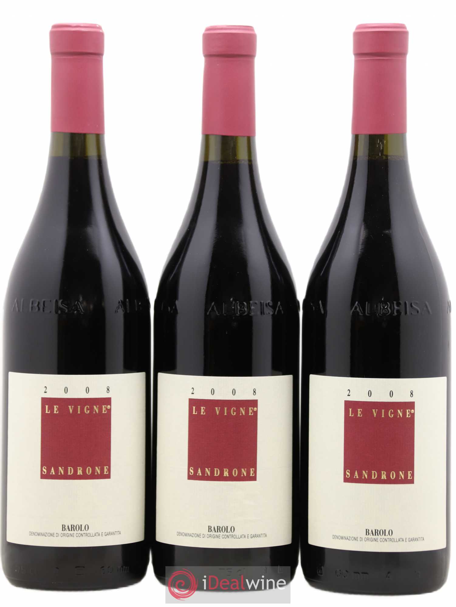 Barolo DOCG Le Vigne Luciano Sandrone 2008 - Lot de 3 bouteilles - 0