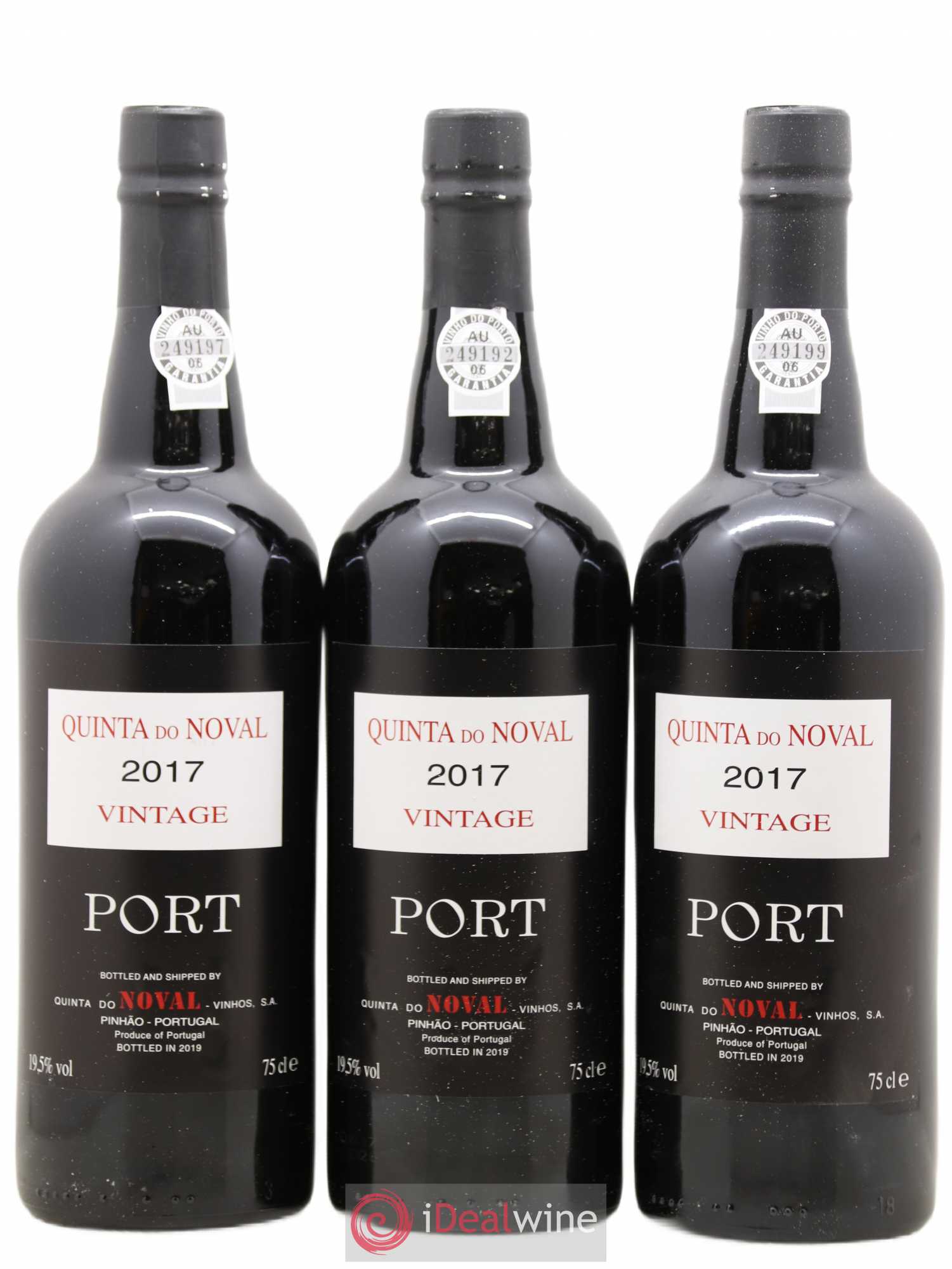 Porto Quinta Do Noval Vintage 2017 - Lot de 3 bouteilles - 0