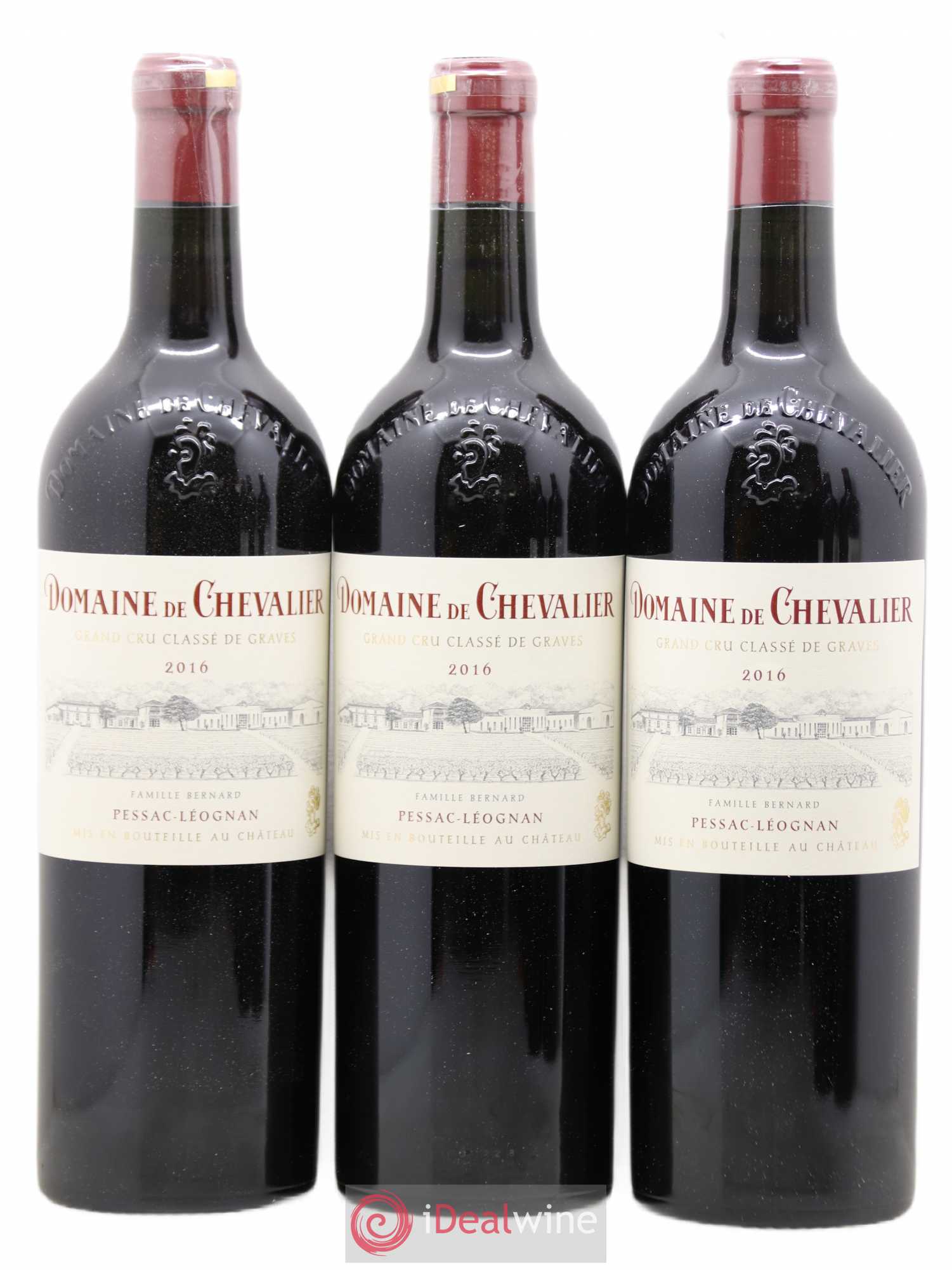 Domaine de Chevalier Cru Classé de Graves 2016 - Lot de 3 bouteilles - 0