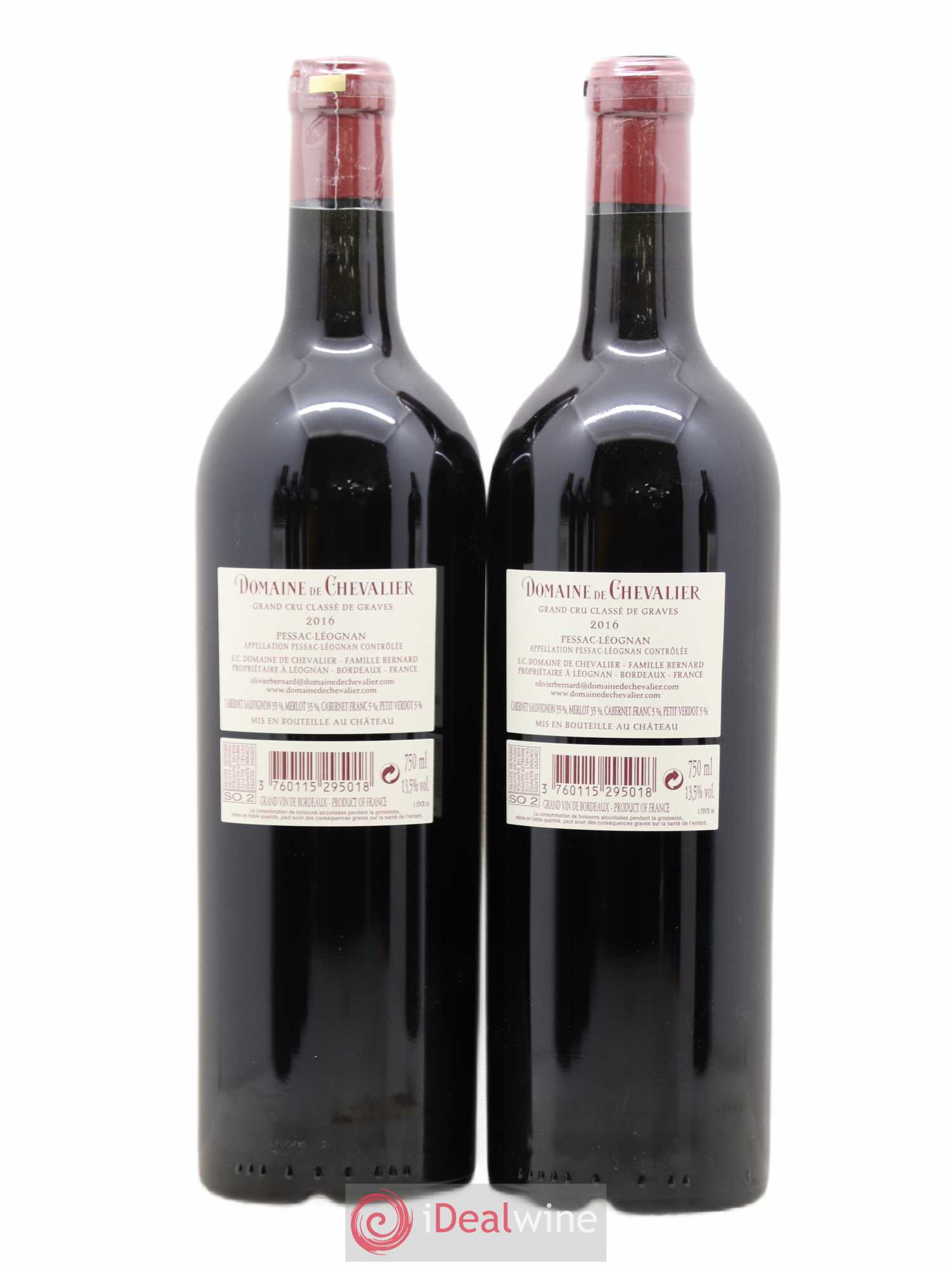 Domaine de Chevalier Cru Classé de Graves 2016 - Lot de 2 bouteilles - 1