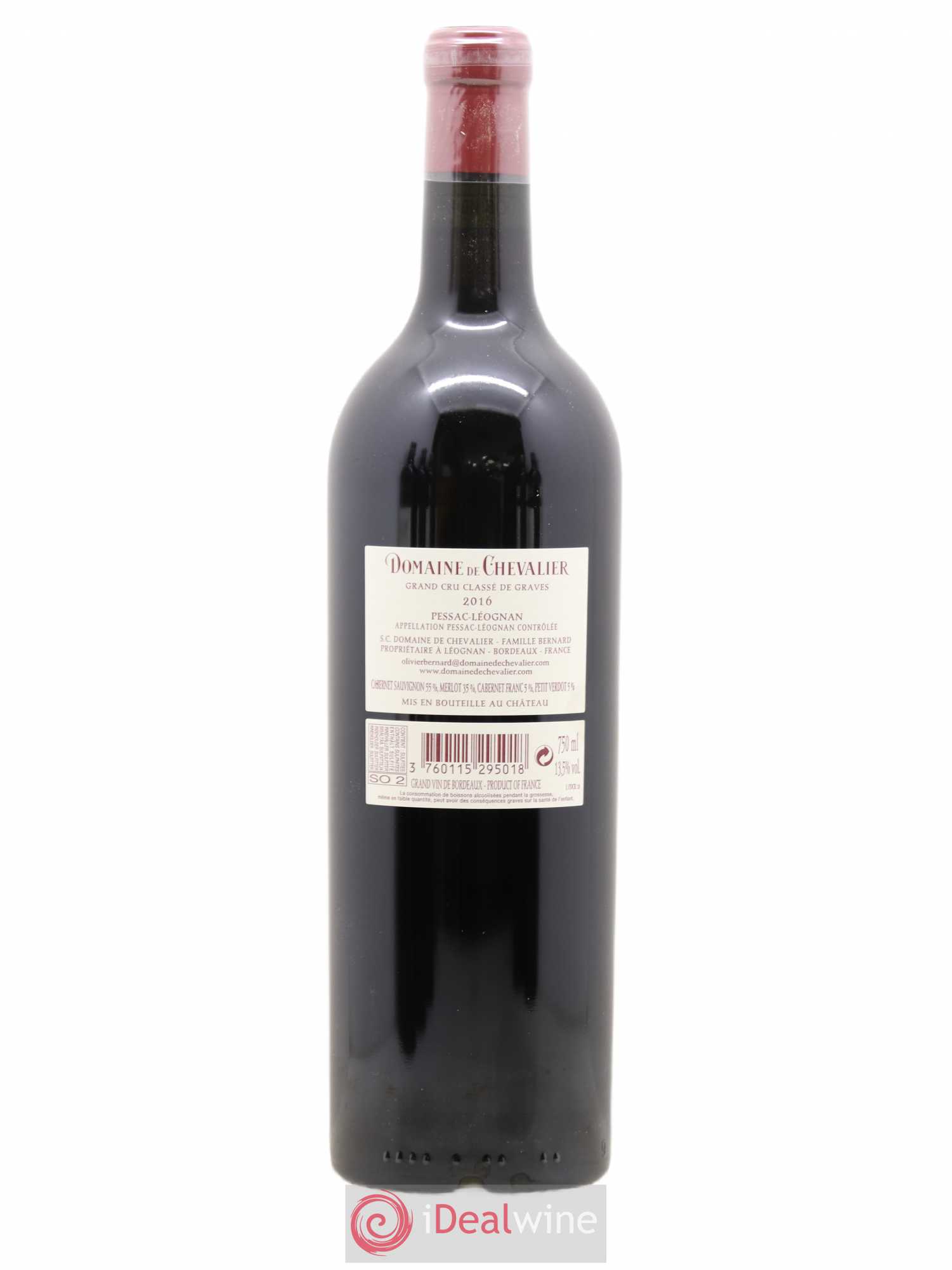 Domaine de Chevalier Cru Classé de Graves 2016 - Lot de 1 bouteille - 1