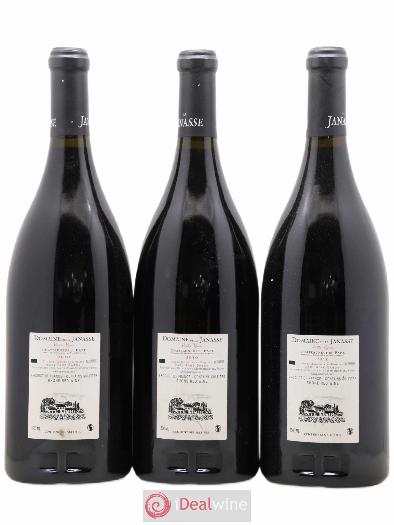 Châteauneuf-du-Pape Cuvée Vieilles Vignes La Janasse (Domaine de) 2010 - Lot de 3 magnums - 1