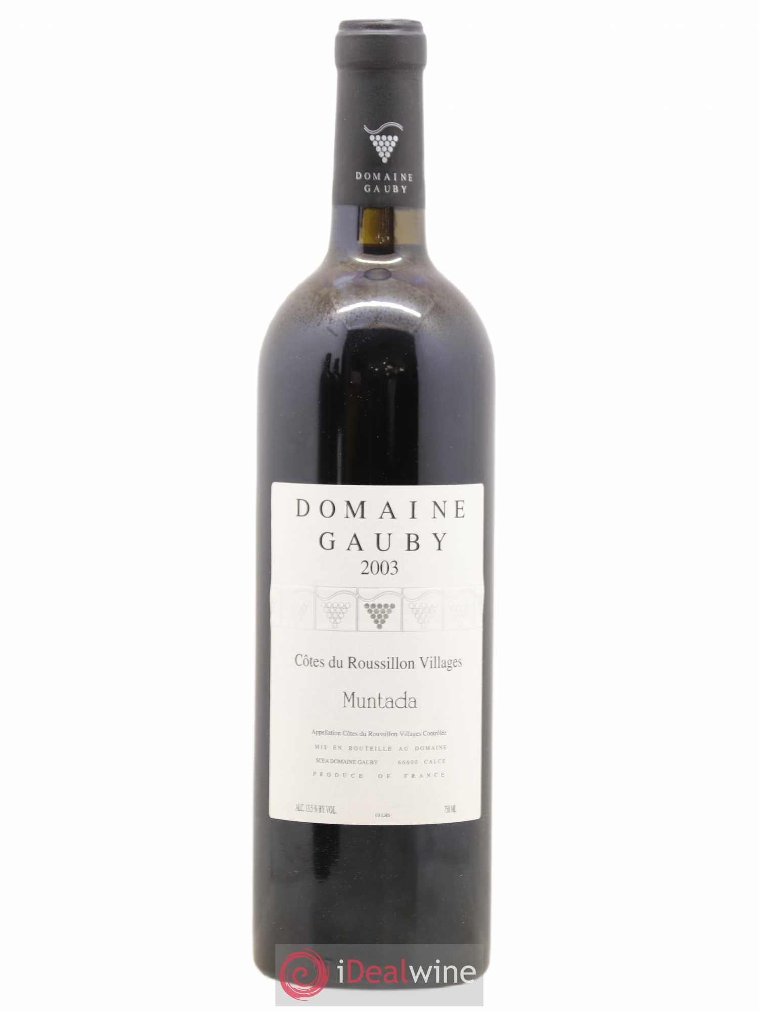 Côtes Catalanes (anciennement Côtes du Roussillon Villages) La Muntada Gauby (Domaine) 2003 - Lot de 1 bouteille - 0