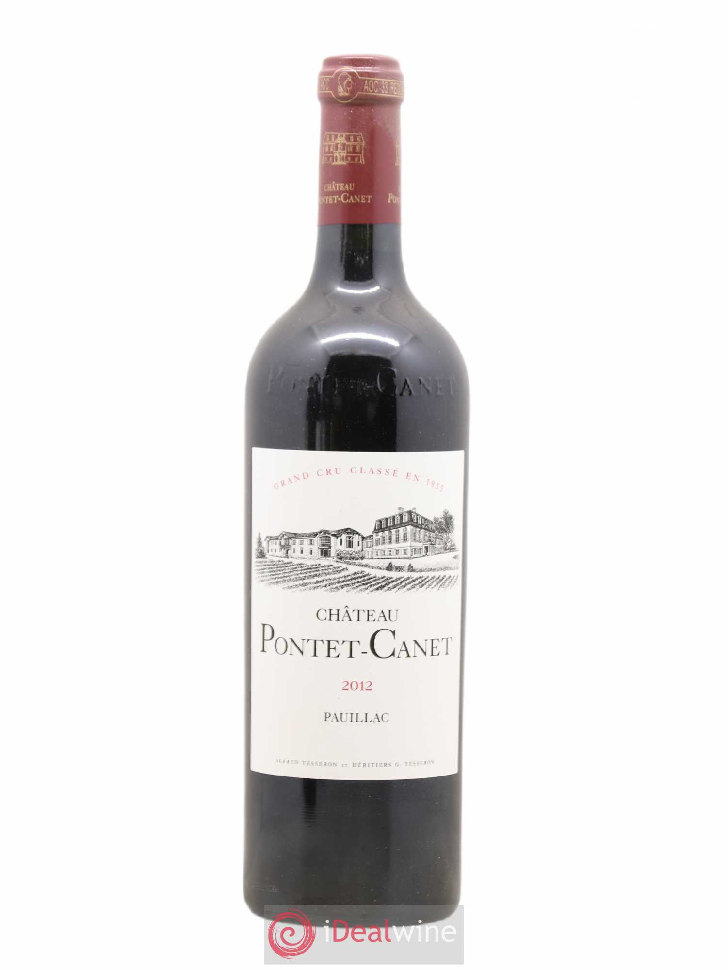 Château Pontet Canet 5ème Grand Cru Classé 2012 - Lot de 1 bouteille - 0