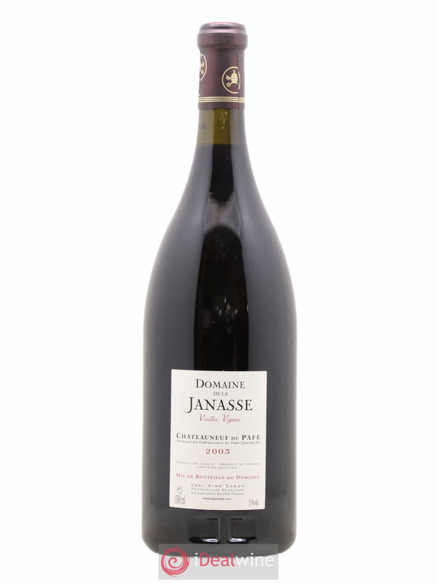 Châteauneuf-du-Pape Cuvée Vieilles Vignes La Janasse (Domaine de) 2003 - Lot de 1 magnum - 1