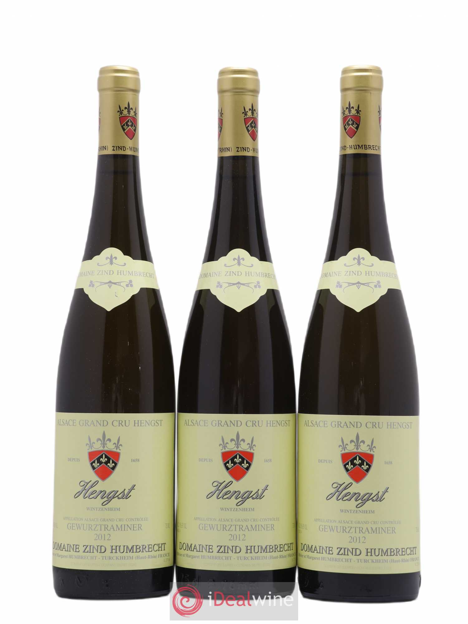 Alsace Gewurztraminer Grand Cru Hengst Zind-Humbrecht (Domaine) 2012 - Lot de 3 bouteilles - 0