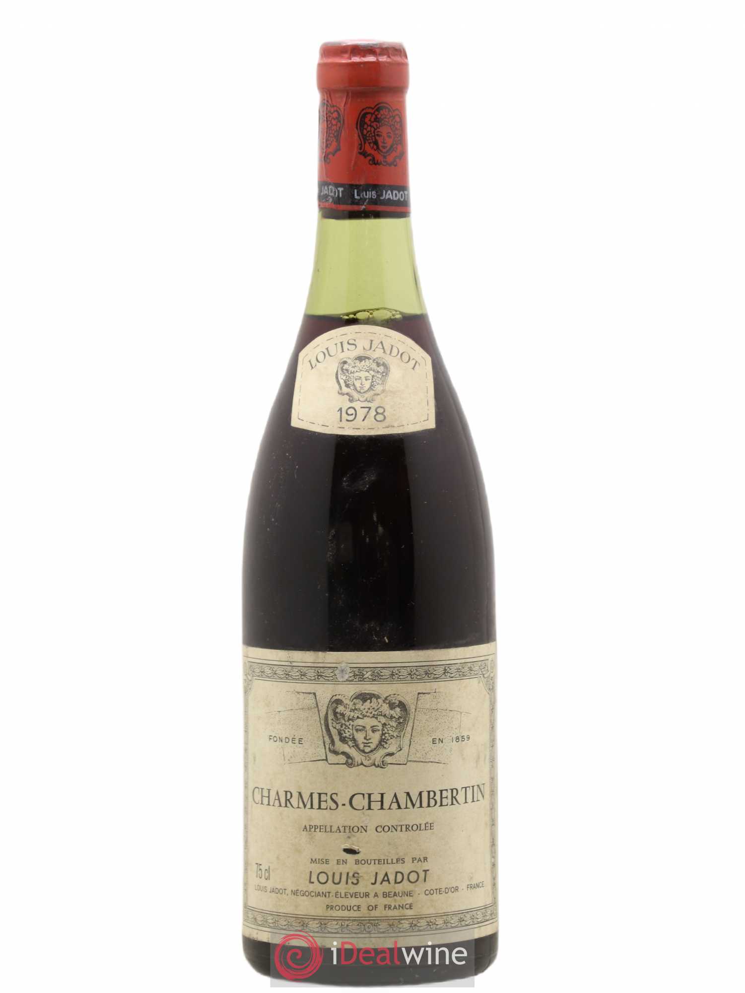 Charmes-Chambertin Grand Cru Maison Louis Jadot 1978 - Lot de 1 bouteille - 0