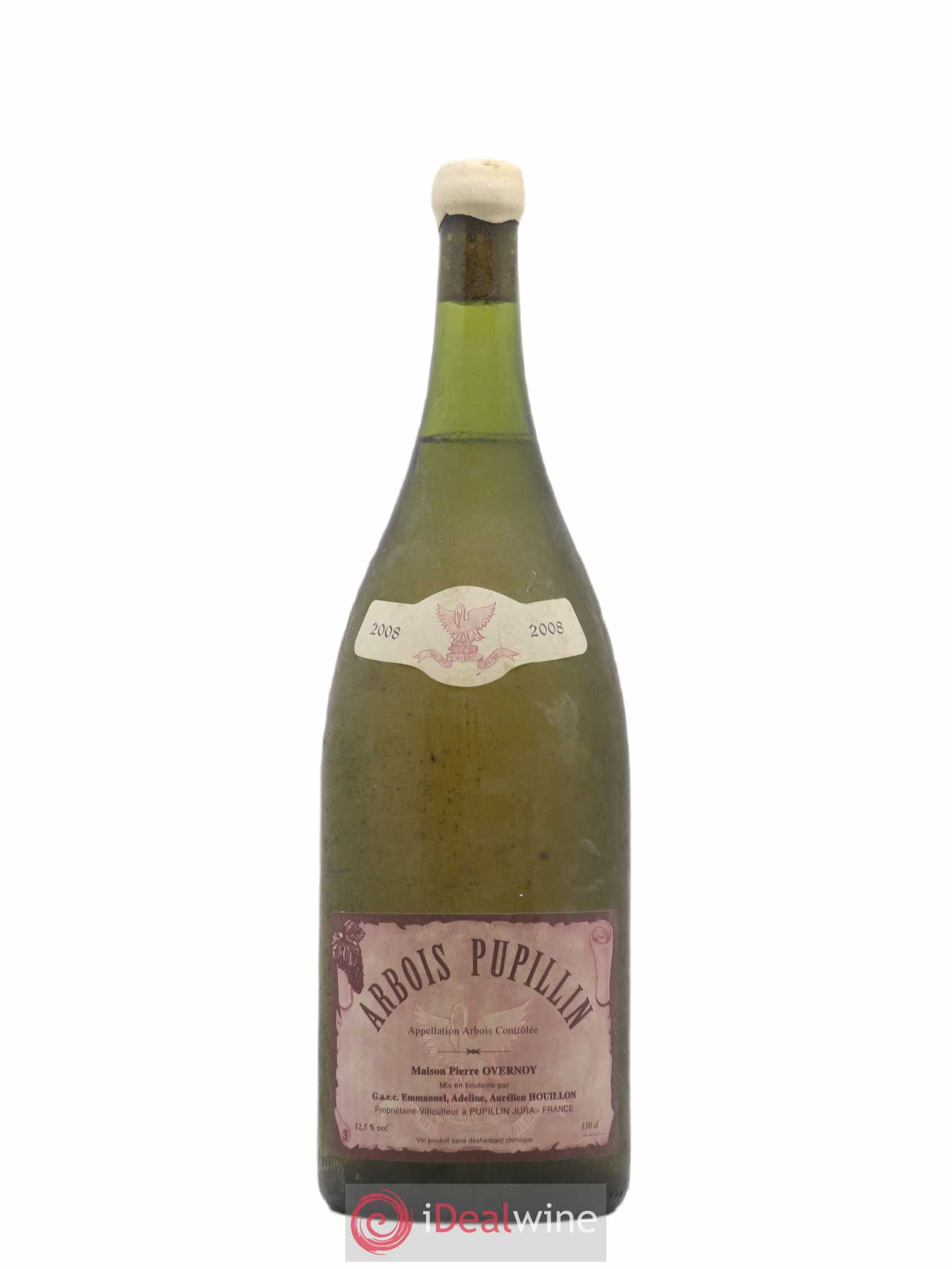 Arbois-Pupillin Chardonnay (cire blanche) Overnoy-Houillon (Domaine) 2008 - Lot de 1 magnum - 0