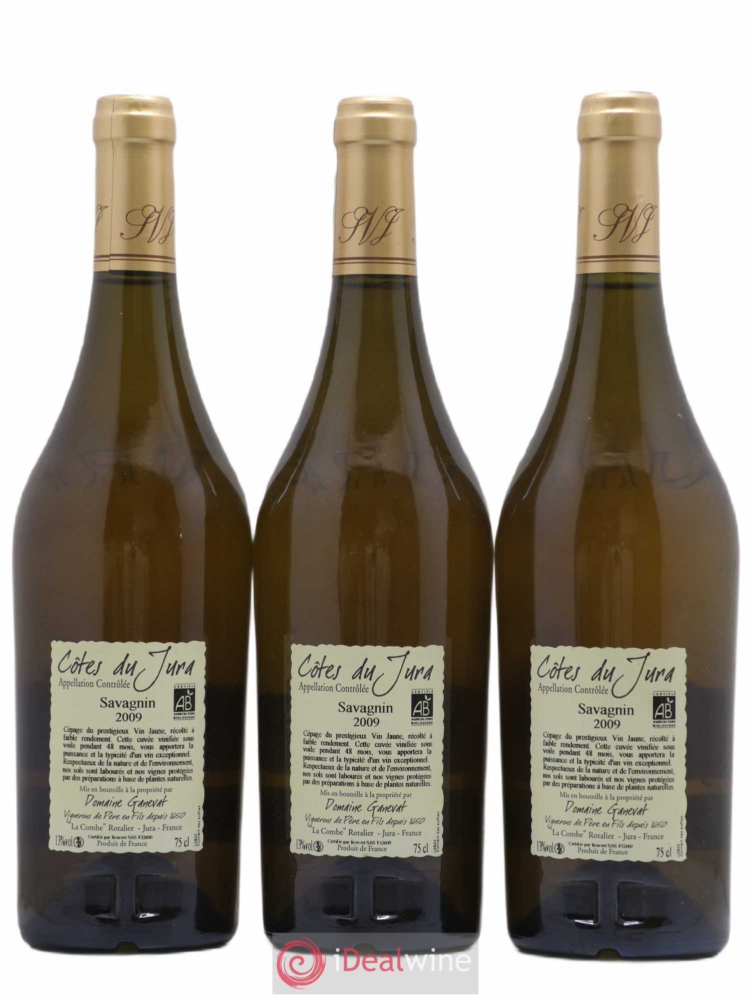 Côtes du Jura Cuvée Prestige Jean-François Ganevat (Domaine) 2009 - Lot de 3 bouteilles - 1