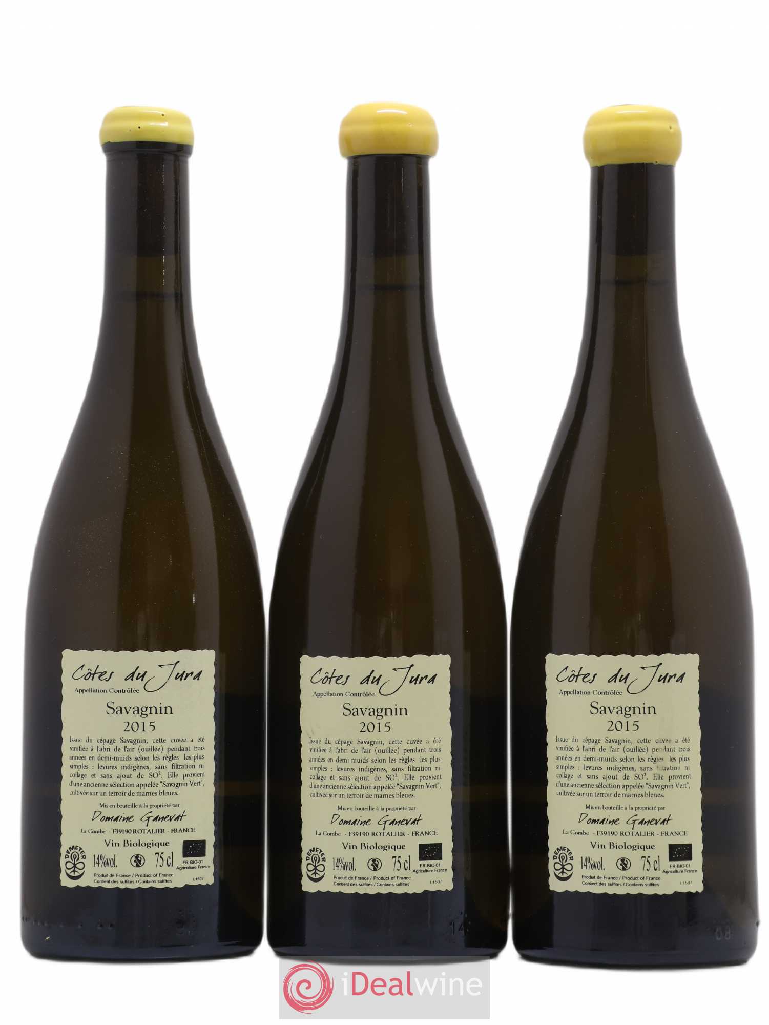 Côtes du Jura Les Chalasses Marnes Bleues Jean-François Ganevat (Domaine) 2015 - Lot de 3 bouteilles - 1