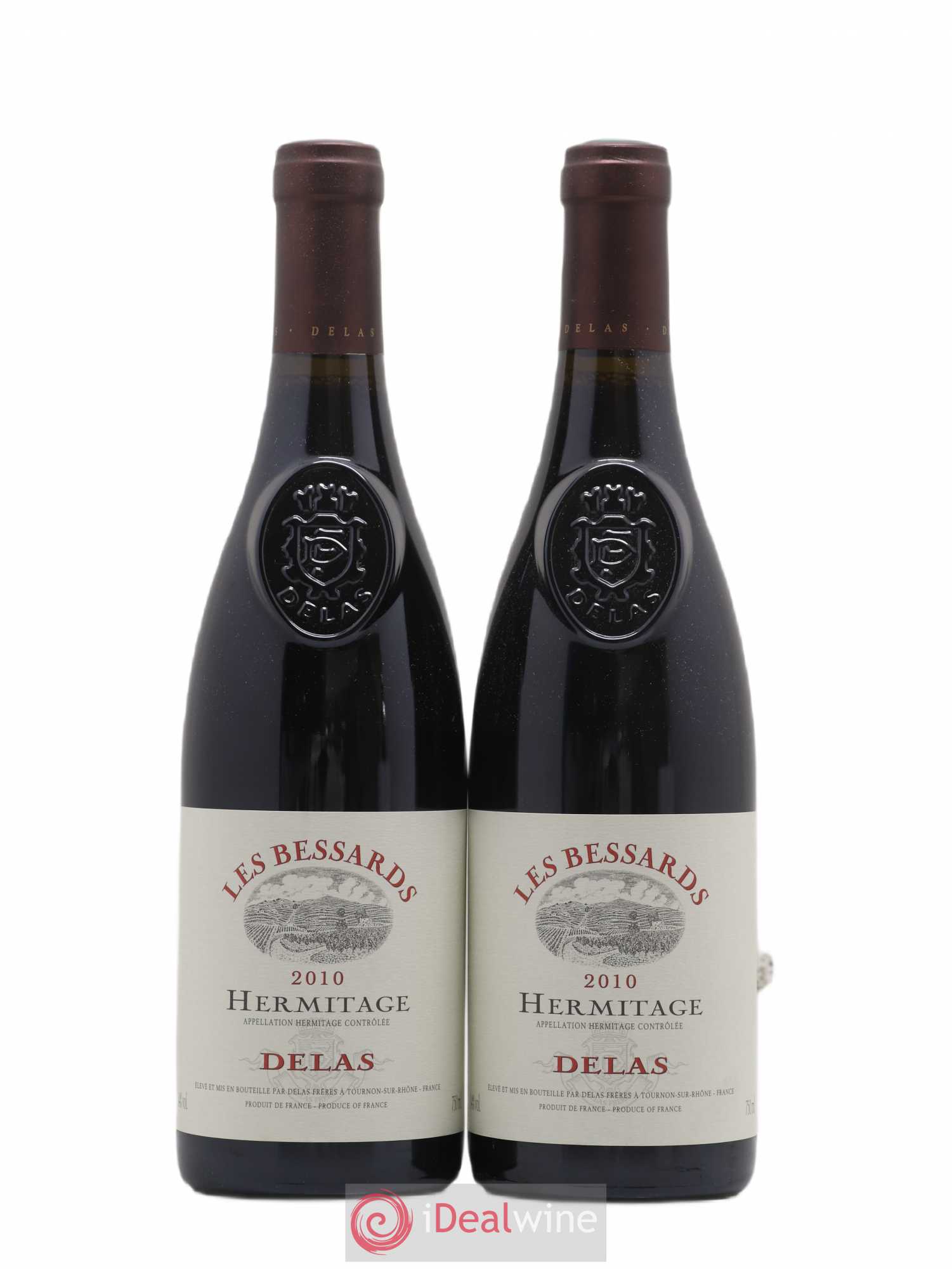 Hermitage Les Bessards Delas Frères 2010 - Lot de 2 bouteilles - 0