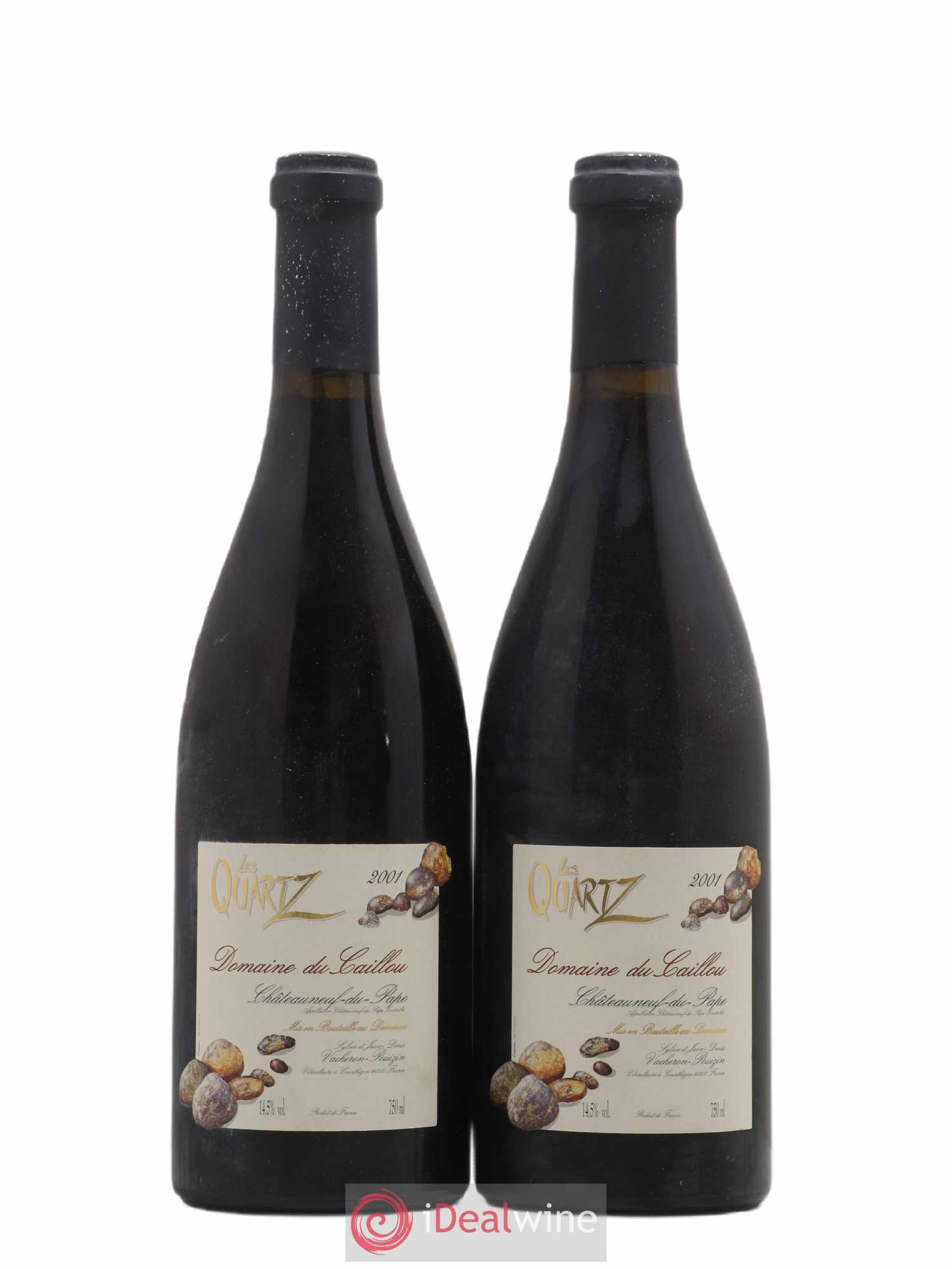 Châteauneuf-du-Pape Les Quartz Clos du Caillou 2001 - Lot de 2 bouteilles - 0