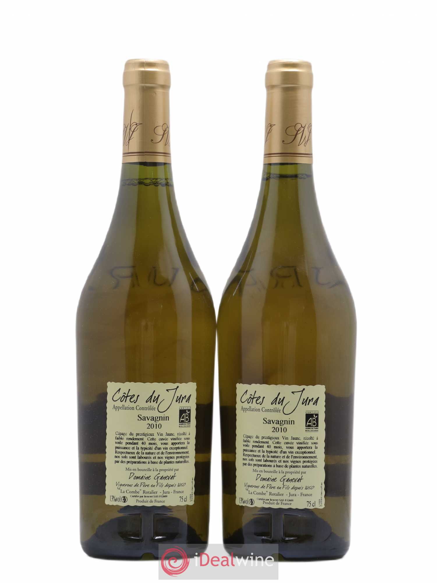 Côtes du Jura Cuvée Prestige Jean-François Ganevat (Domaine) 2010 - Lot de 2 bouteilles - 1