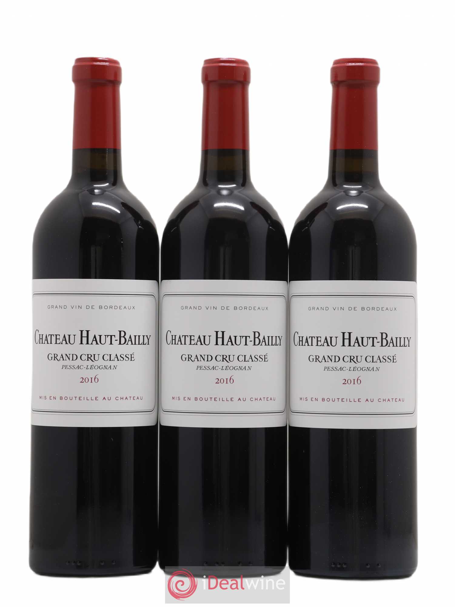 Château Haut-Bailly Cru Classé de Graves 2016 - Lot de 3 bouteilles - 0