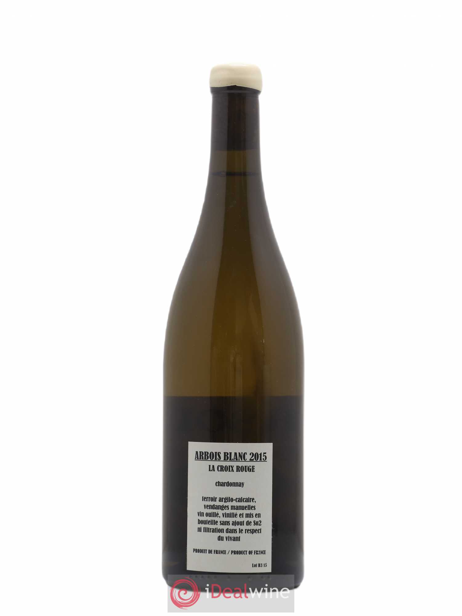 Arbois Chardonnay La Croix Rouge Adeline Houillon & Renaud Bruyère 2015 - Lot de 1 bouteille - 1