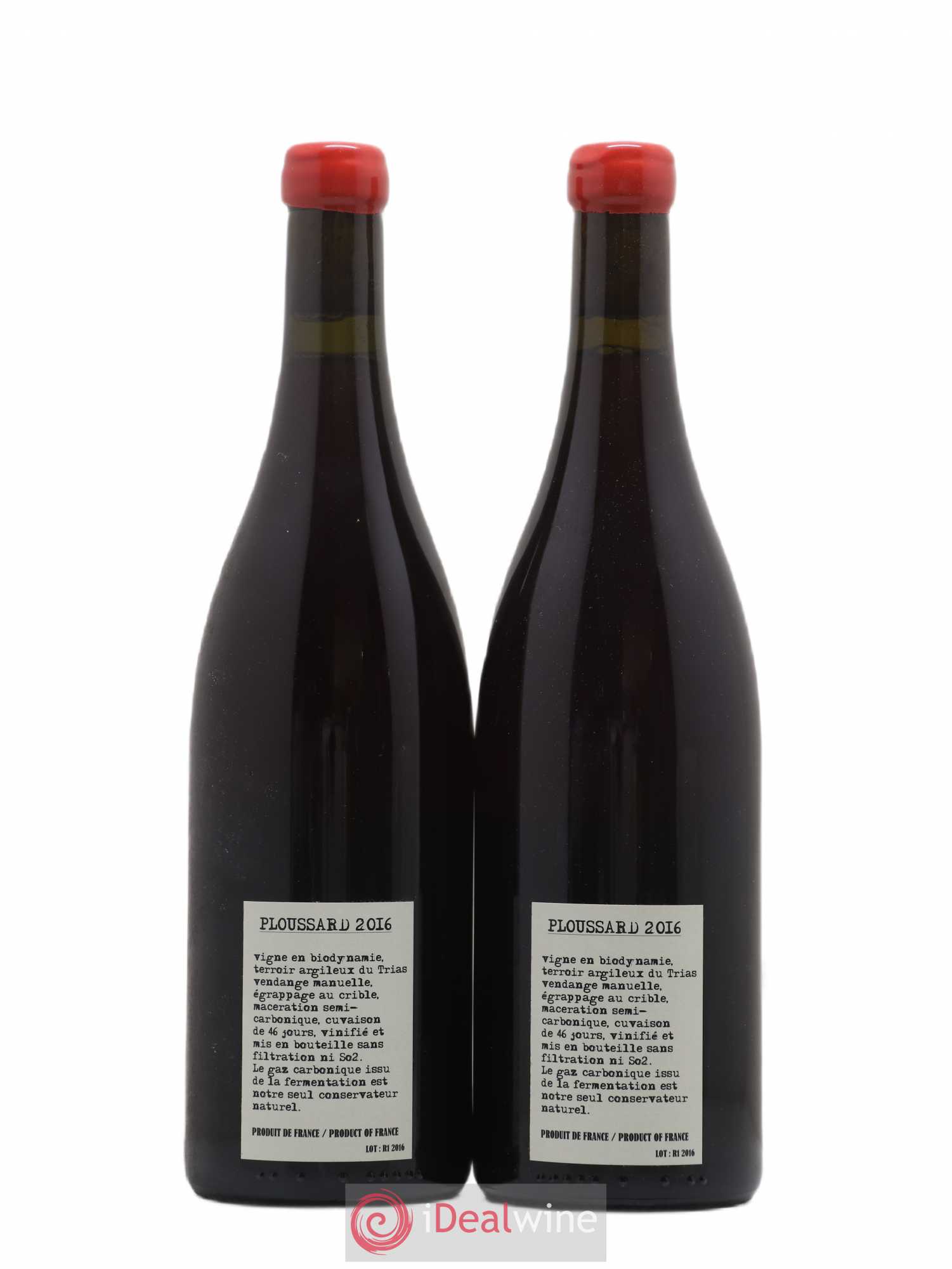Arbois Pupillin ploussard Houillon Bruyère 2016 - Posten von 2 Flaschen - 1