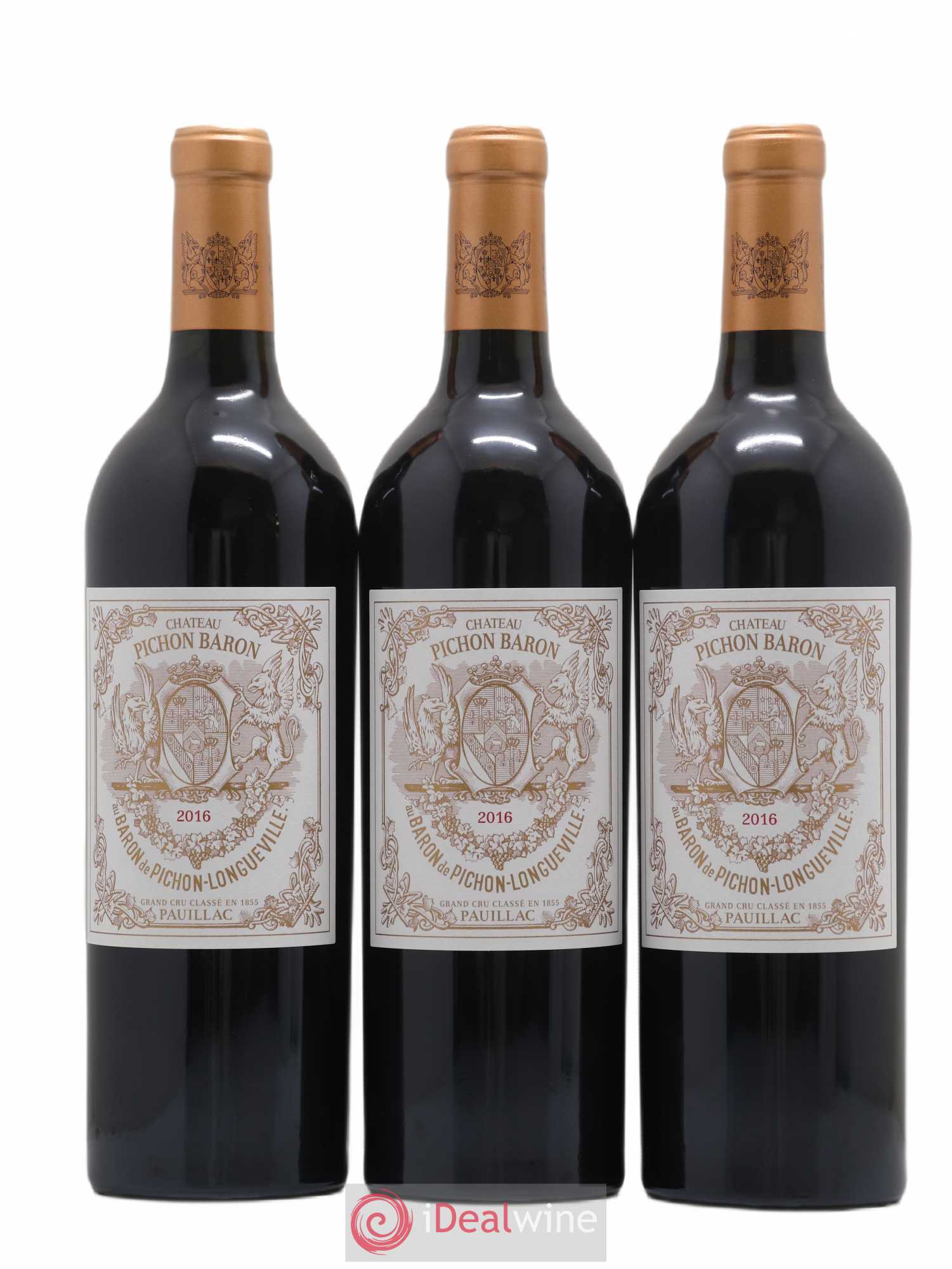 Pichon Longueville Baron 2ème Grand Cru Classé 2016 - Lot de 3 bouteilles - 0
