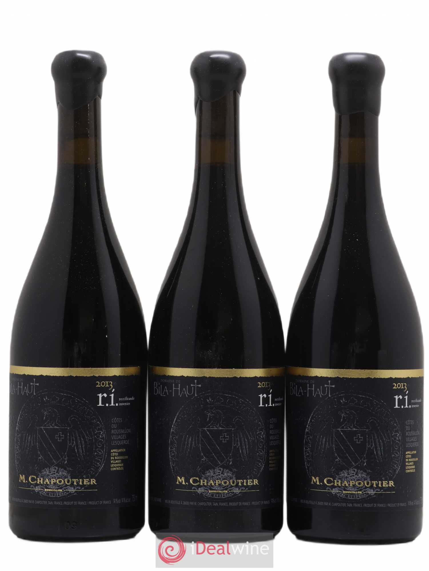 Côtes-du-Roussillon Villages Lesquerde Bila-Haut (Domaine) R.I Rectificando Invenies Chapoutier 2013 - Lot de 3 bouteilles - 0
