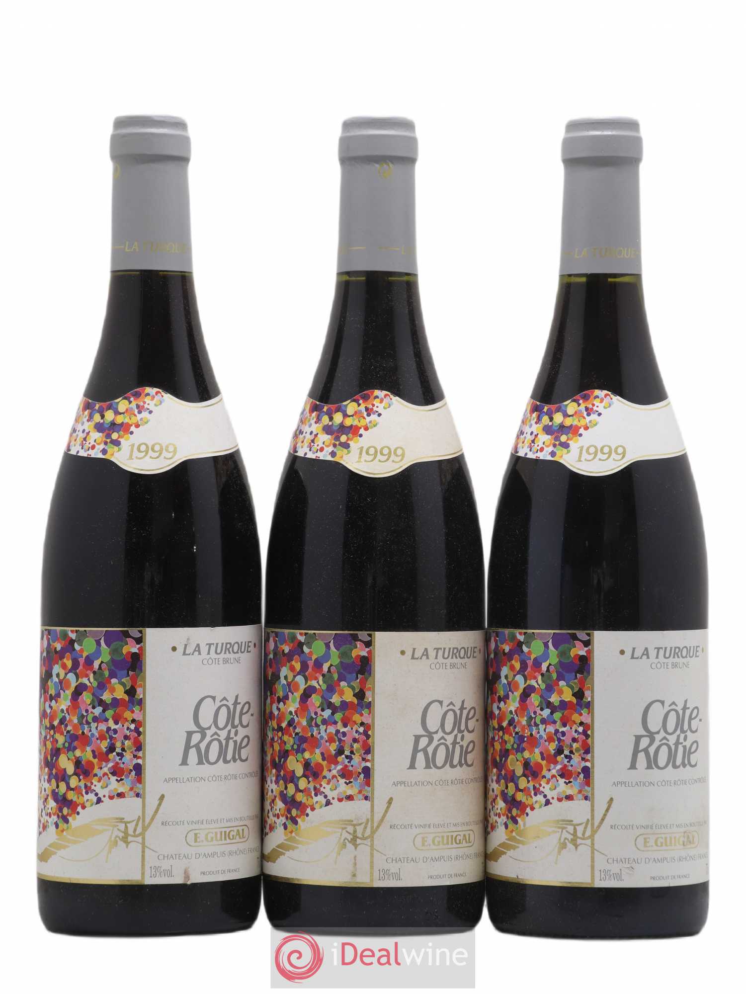 Côte-Rôtie La Turque Guigal 1999 - Lot de 3 bouteilles - 0