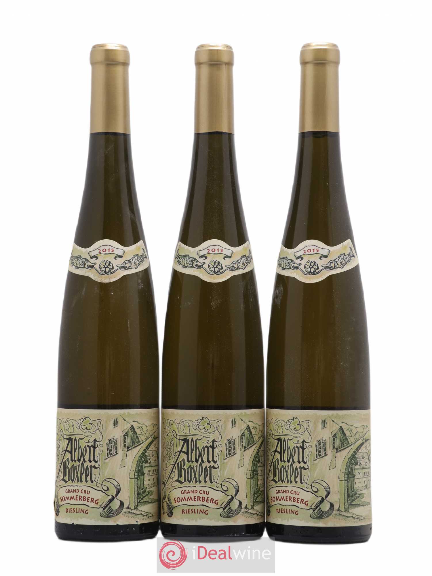 Alsace Riesling Grand Cru Sommerberg D Albert Boxler 2015 - Lot de 3 bouteilles - 0