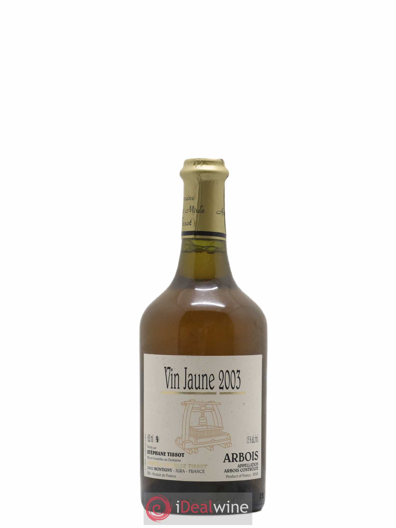 Arbois Vin Jaune Tissot 2003 - Lot de 1 bouteille - 0