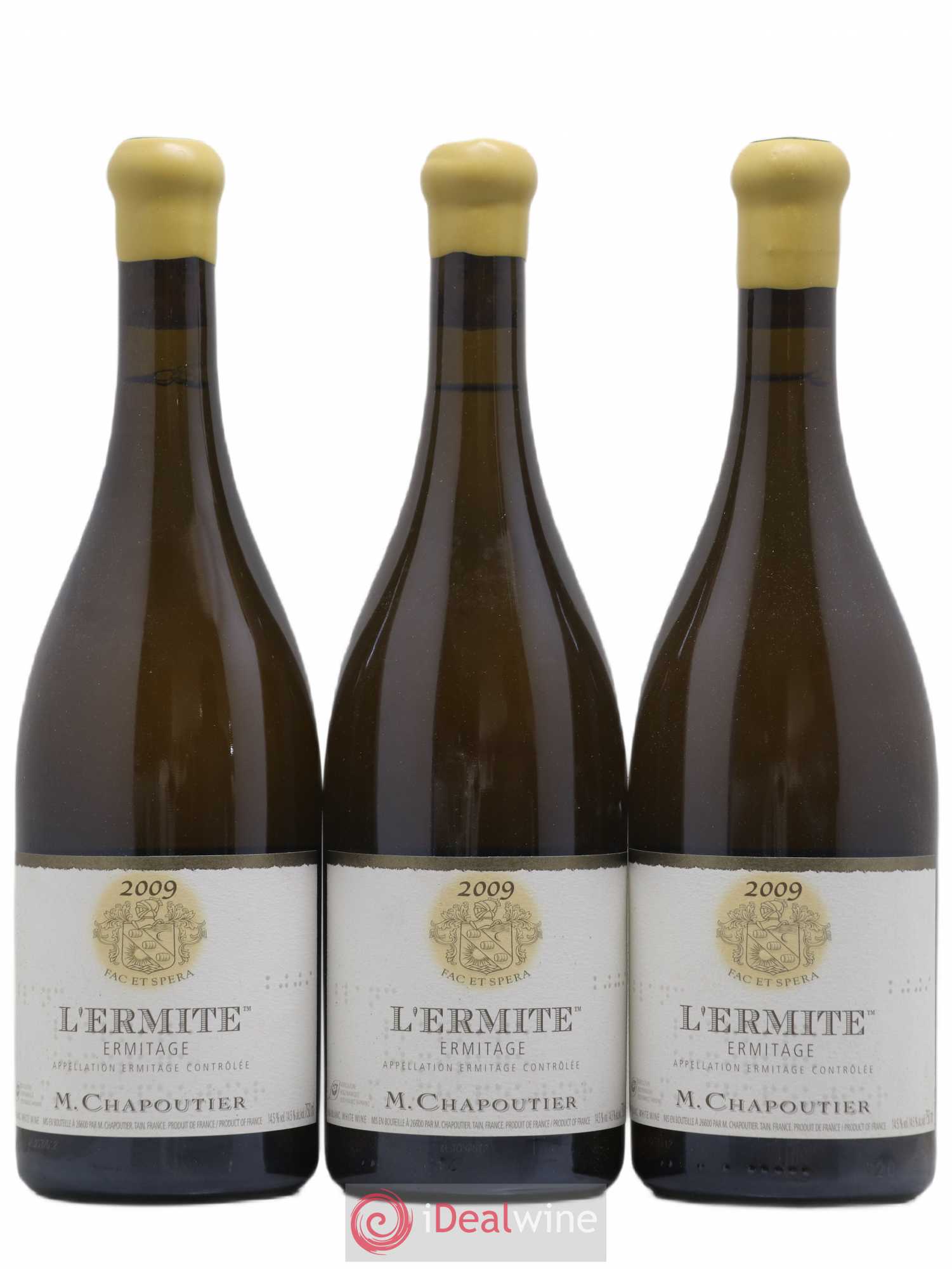 Hermitage Ermitage l'Ermite Chapoutier 2009 - Posten von 3 Flaschen - 0
