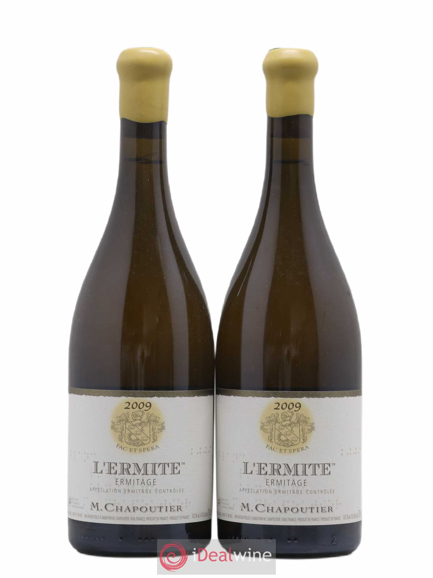 Hermitage Ermitage l'Ermite Chapoutier 2009 - Lot de 2 bouteilles - 0