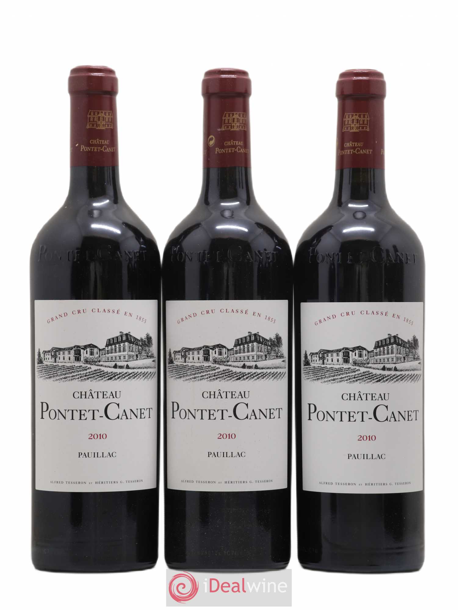 Château Pontet Canet 5ème Grand Cru Classé 2010 - Lot de 6 bouteilles - 1