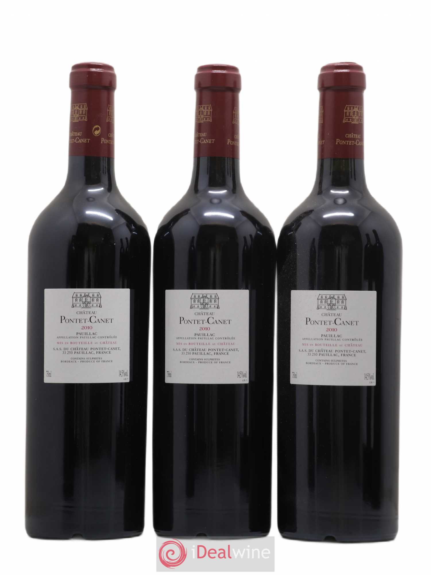 Château Pontet Canet 5ème Grand Cru Classé 2010 - Lot de 6 bouteilles - 2