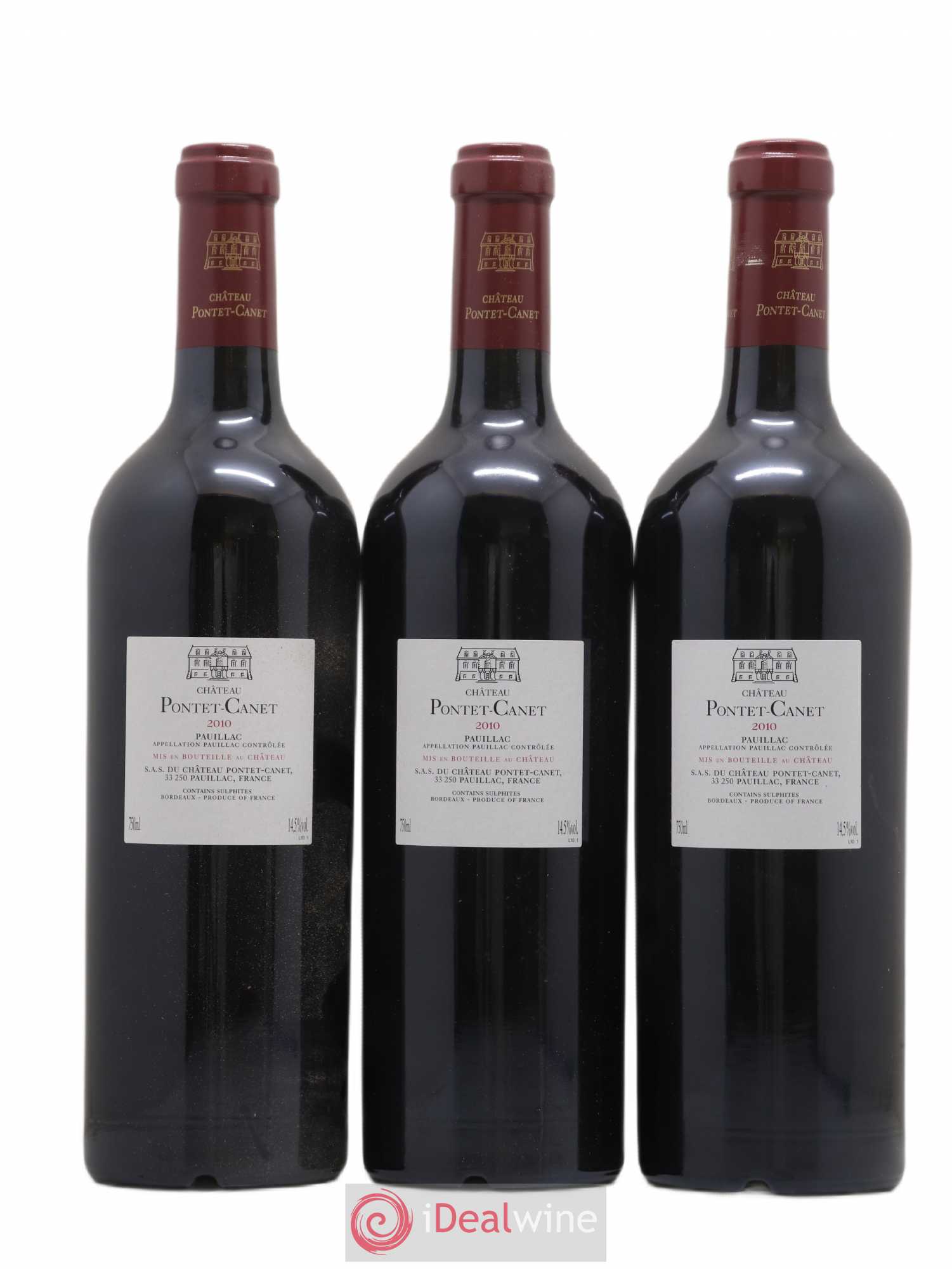 Château Pontet Canet 5ème Grand Cru Classé 2010 - Lot de 6 bouteilles - 4