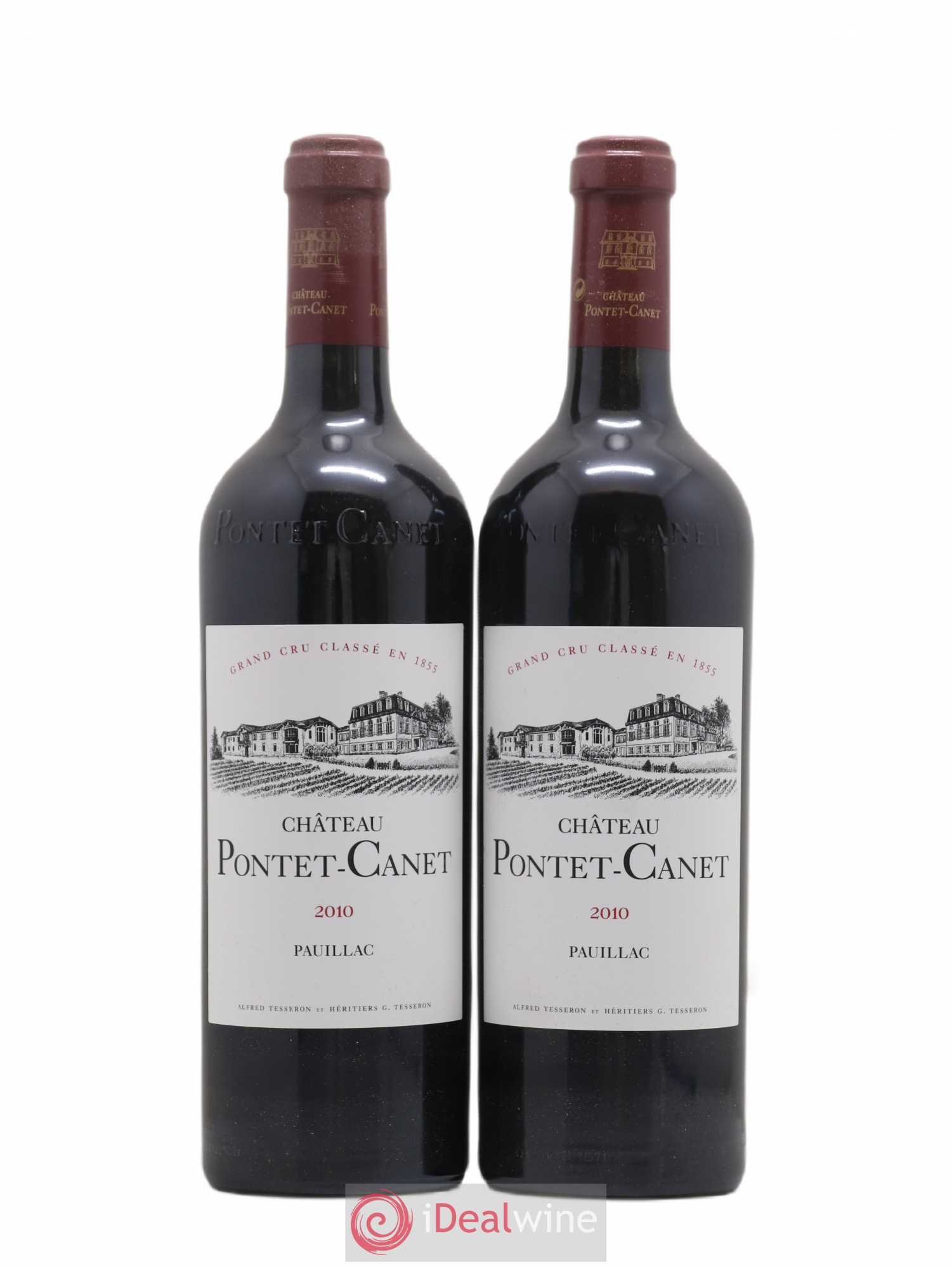 Château Pontet Canet 5ème Grand Cru Classé 2010 - Lot de 2 bouteilles - 0