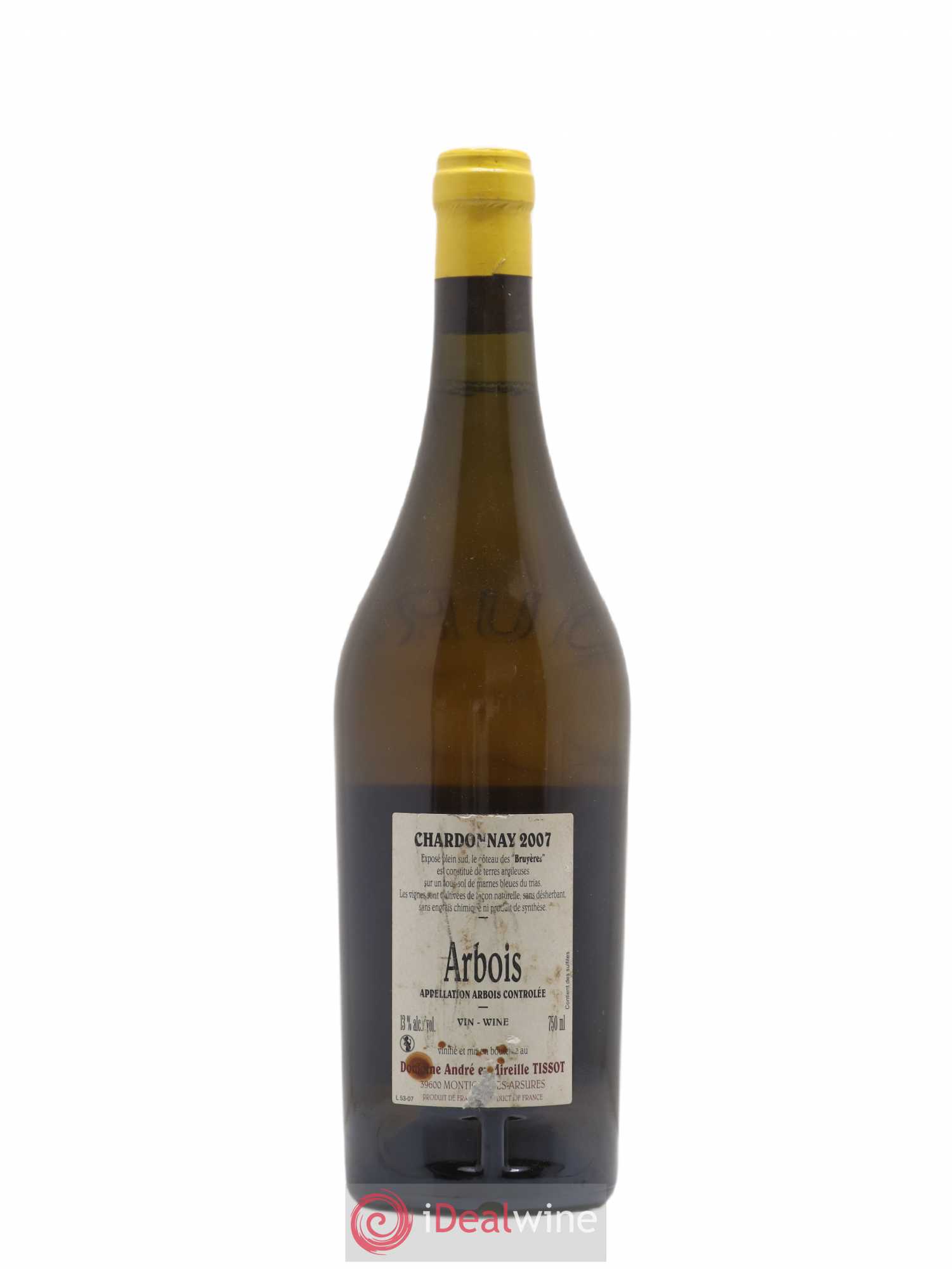Arbois Chardonnay Les Bruyères Bénédicte et Stéphane Tissot 2007 - Lot de 1 bouteille - 1