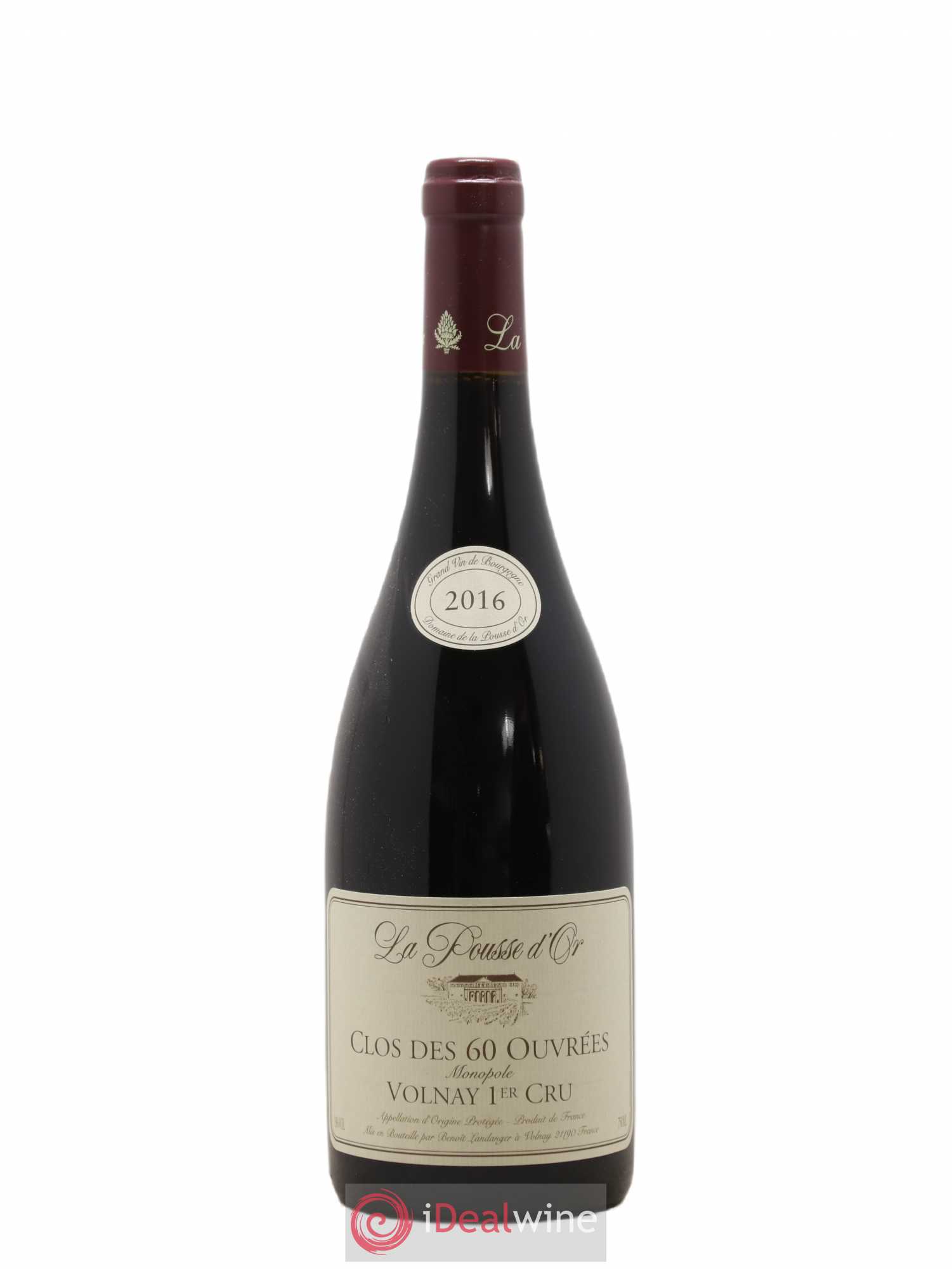 Volnay 1er Cru Clos des 60 ouvrées La Pousse d'Or (Domaine de) 2016 - Lot de 1 bouteille - 0