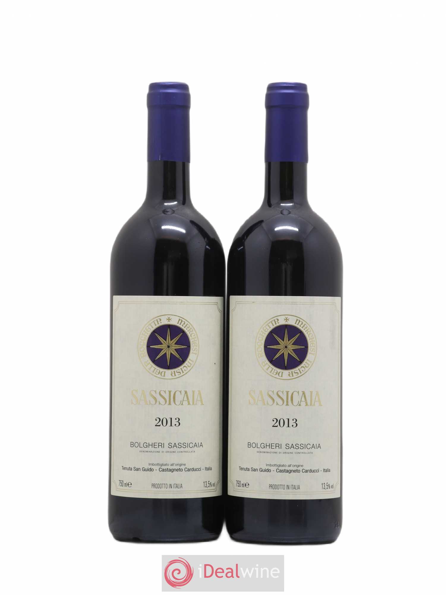Bolgheri DOC Sassicaia Tenuta San Guido 2013 - Lot de 2 bouteilles - 0