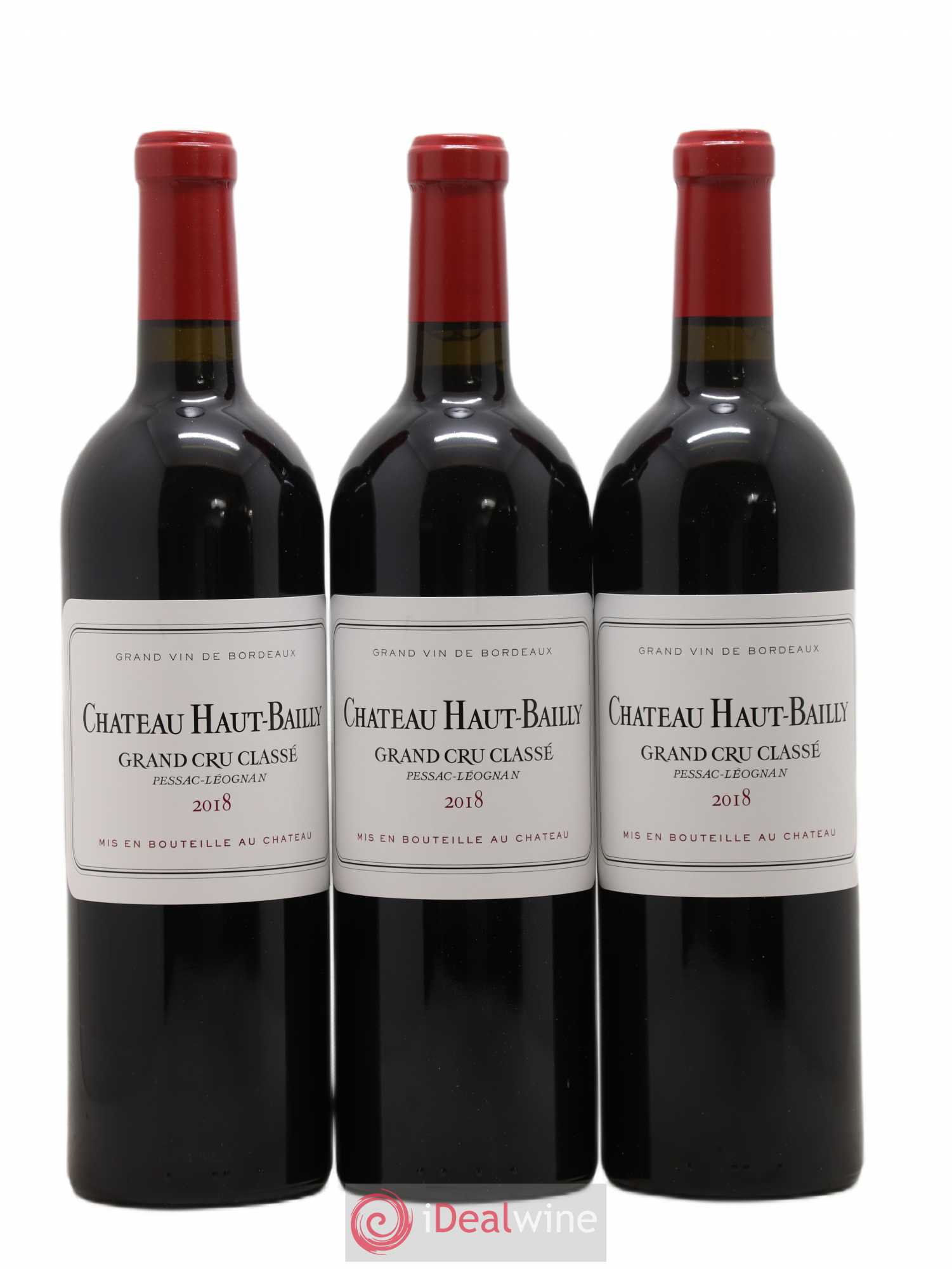 Château Haut-Bailly Cru Classé de Graves 2018 - Lot de 3 bouteilles - 0