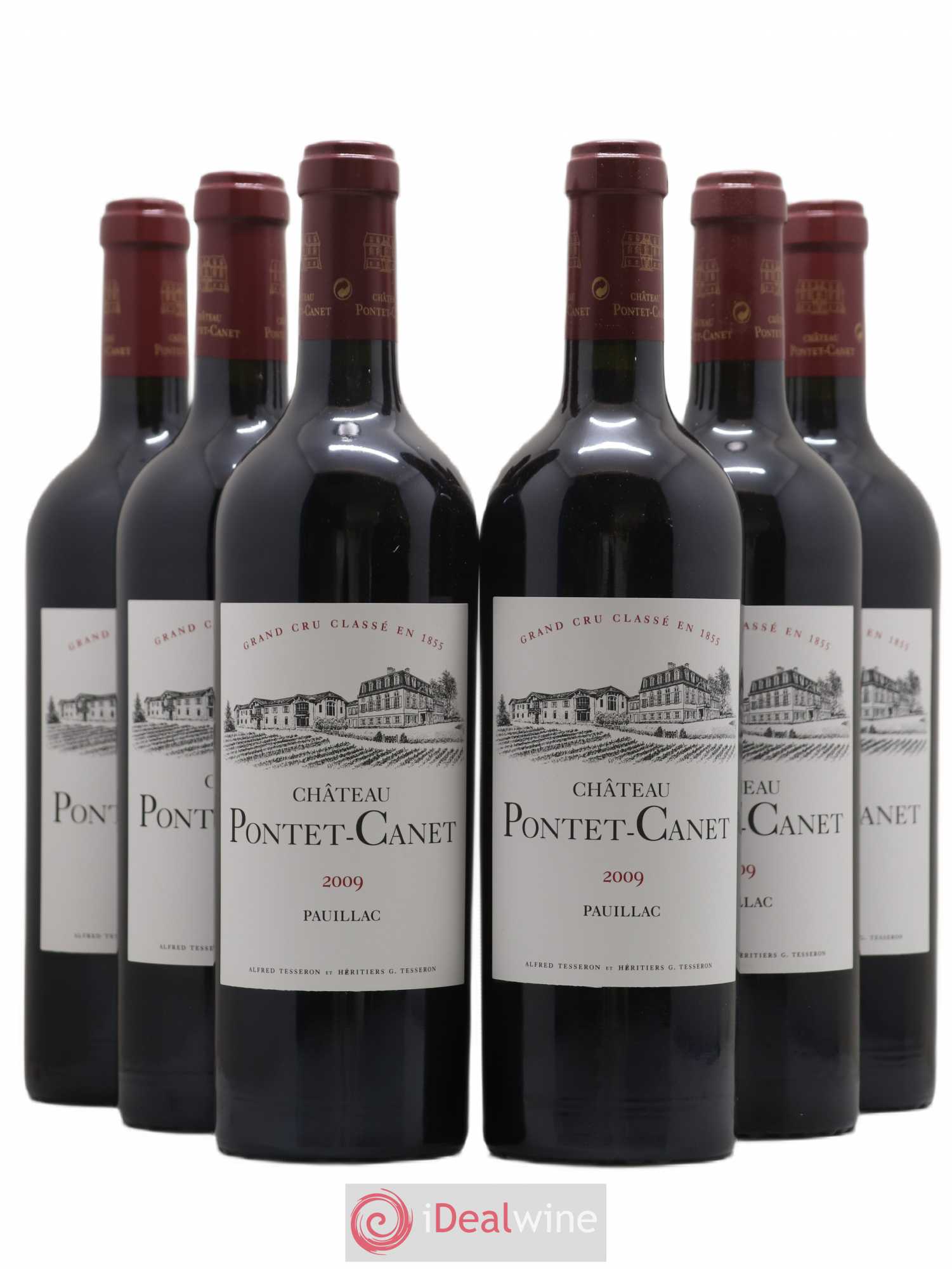 Château Pontet Canet 5ème Grand Cru Classé 2009 - Lot de 6 bouteilles - 0